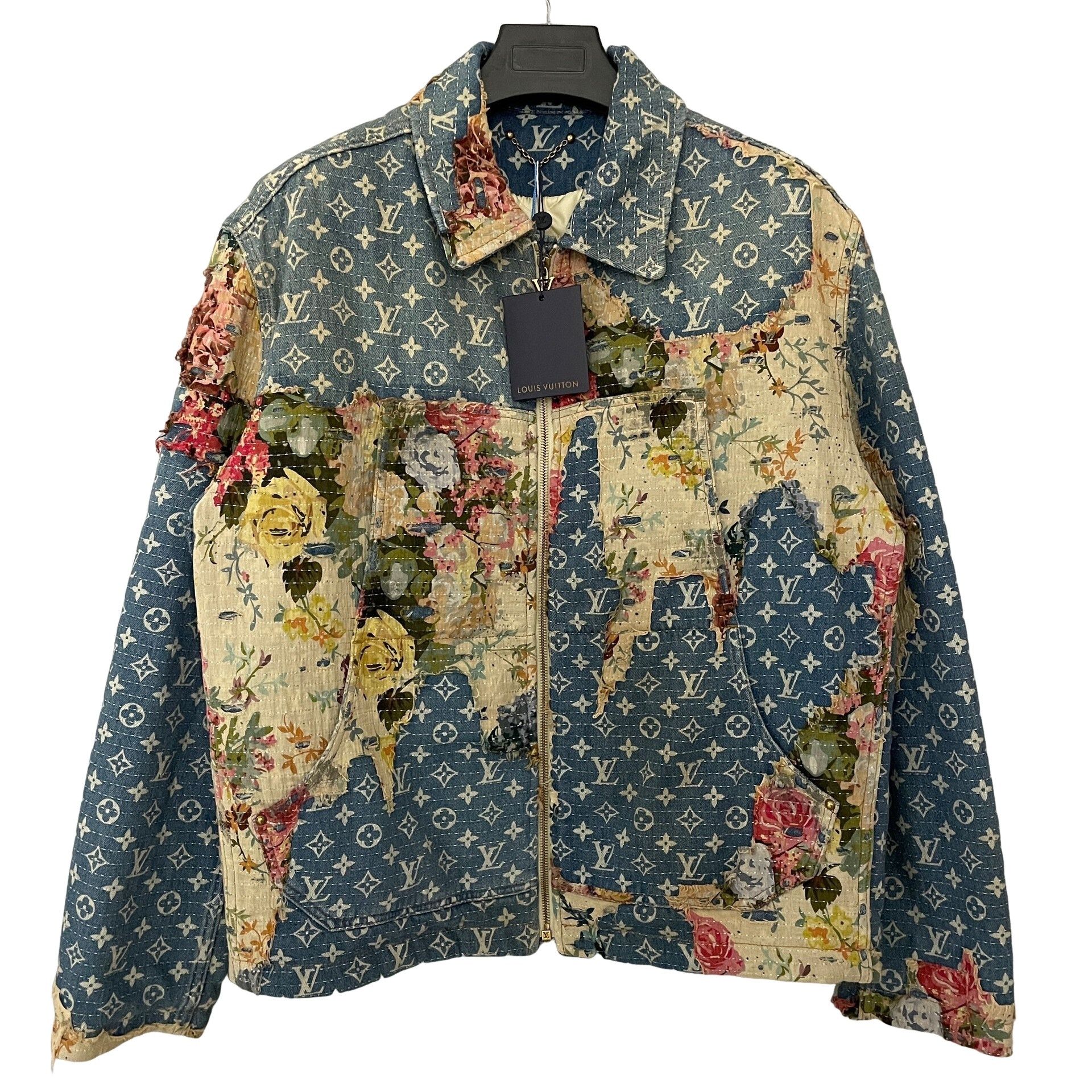 Louis Vuitton Louis Vuitton Floral Patchwork Denim Jacket 48 Size US M / EU 48-50 / 2 - 1 Thumbnail