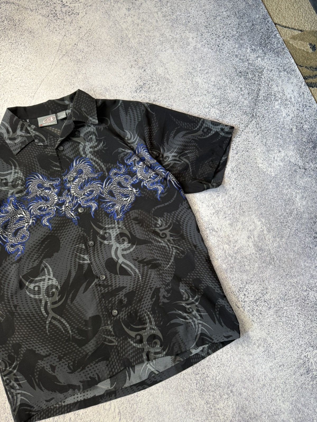 Japanese Brand Vintage Y2k Dragon Shirt Balenciaga Look Alike Size US L / EU 52-54 / 3 - 4 Thumbnail