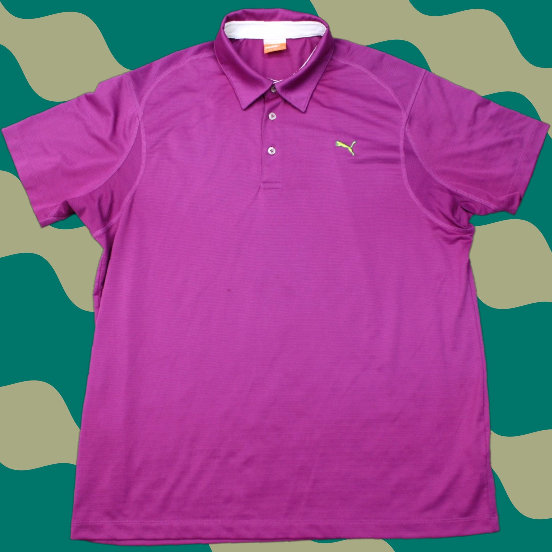 Puma PUMA Polo Shirt Mens Large Purple USP Dry Golf Polyester Short Sleeve Pullover Shirt Size US L / EU 52-54 / 3 - 1 Thumbnail