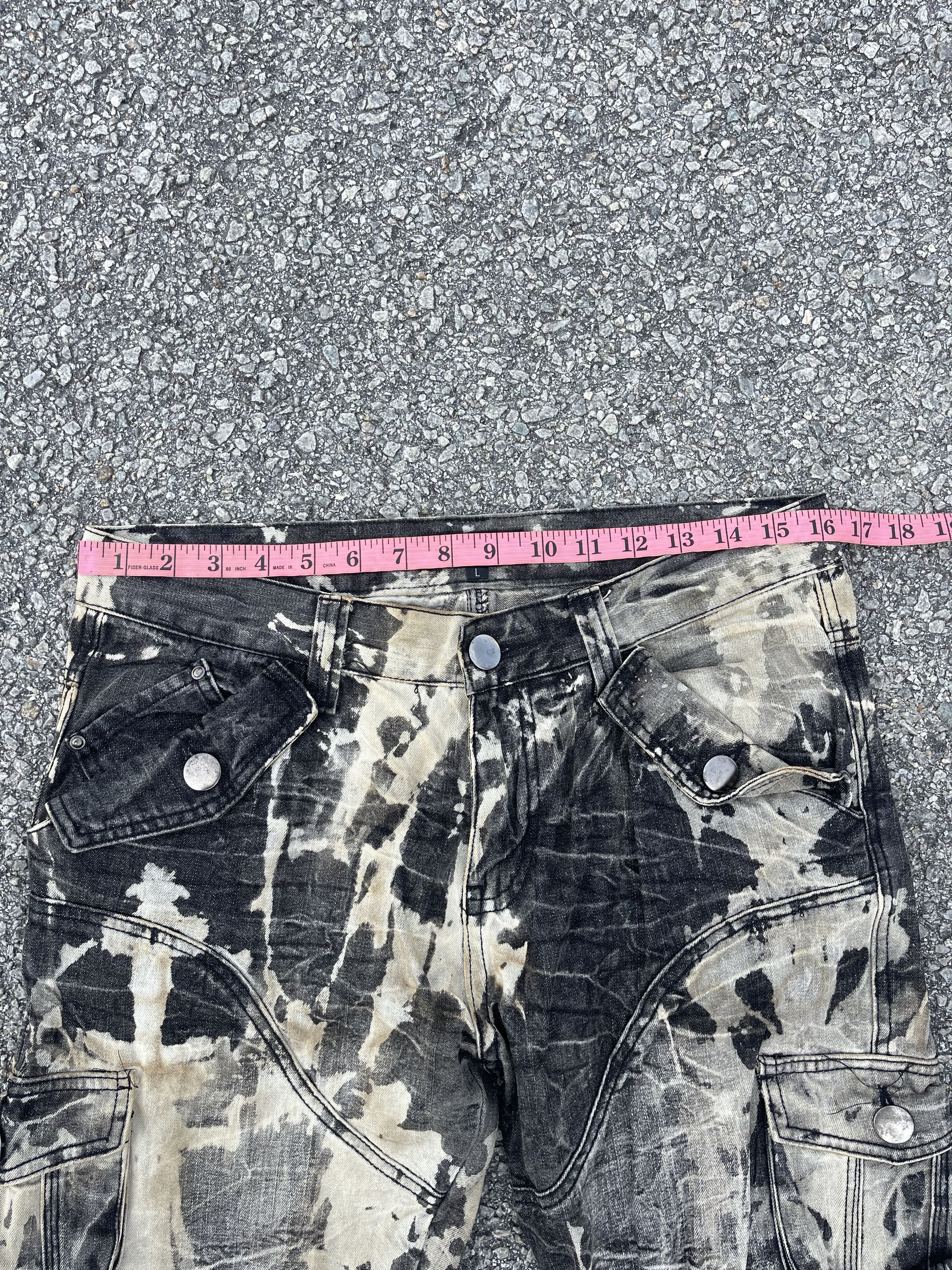 Beauty Beast Topism Flare Multipocket Acid Wash Travis Scott Style Size US 32 / EU 48 - 10 Thumbnail