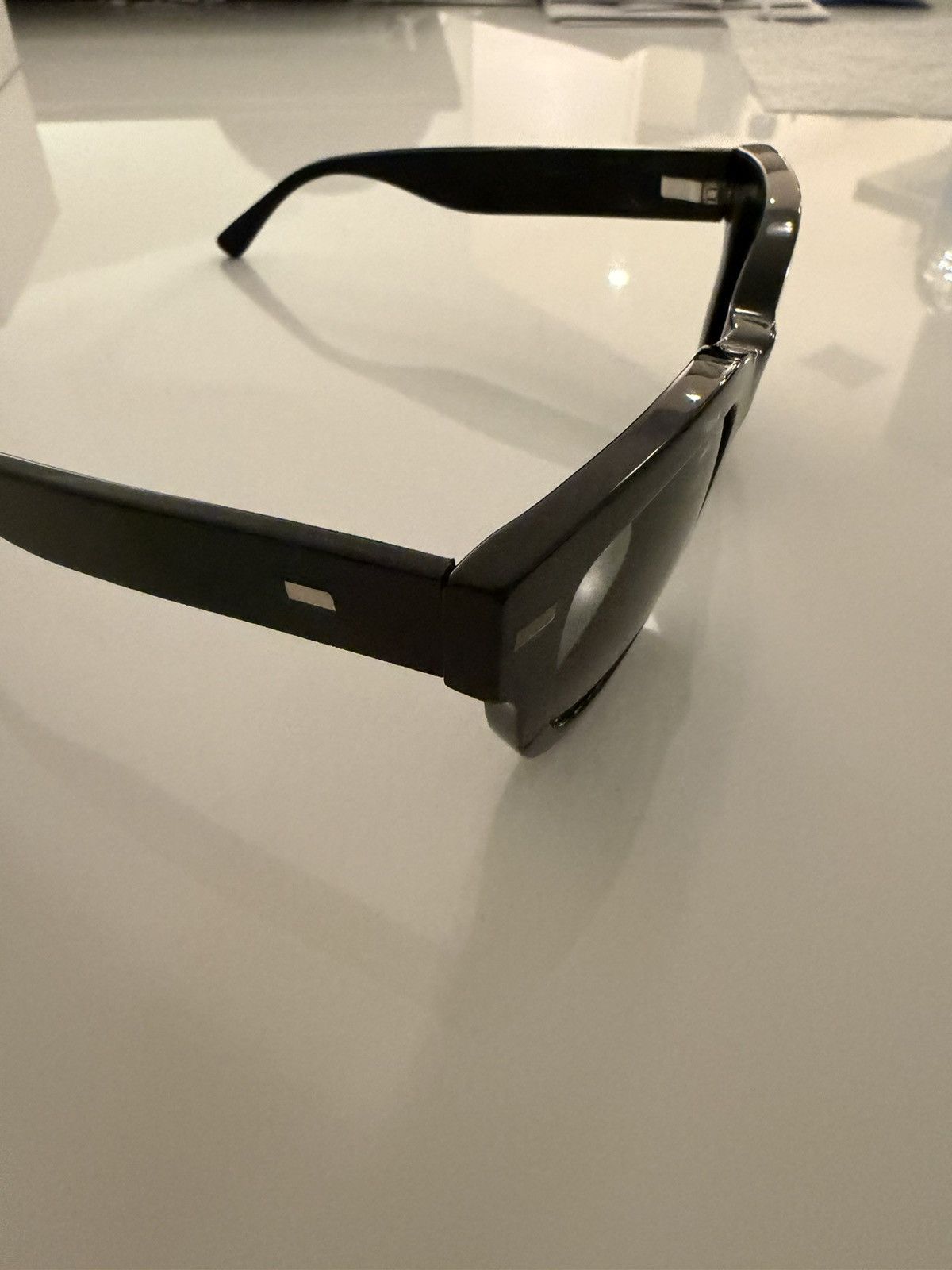 Acne Studios Acne Studios Black Square Glasses Green Lenses Size ONE SIZE - 7 Thumbnail
