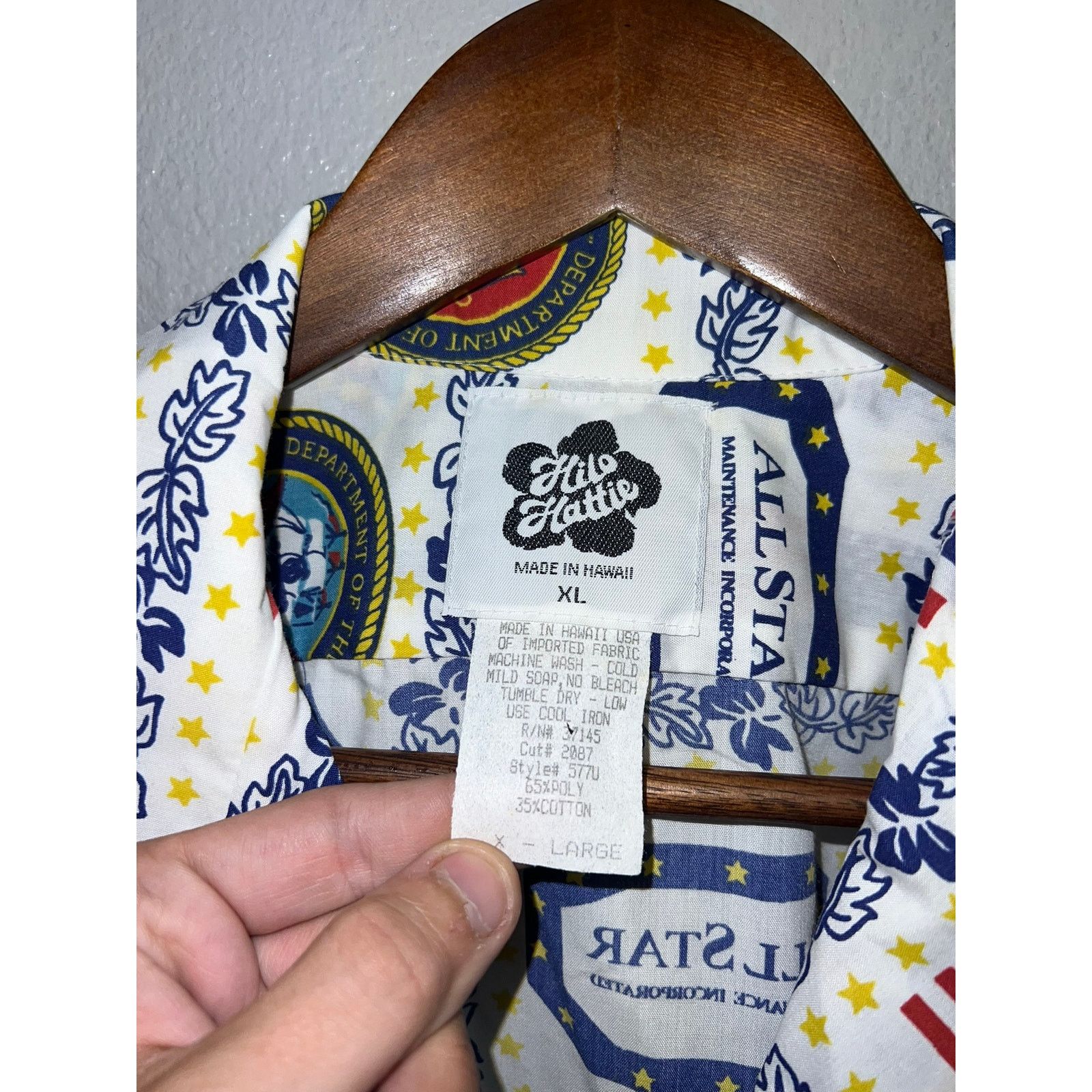 Hilo Hattie Vintage Hilo Hattie Army Shirt US Air Force Navy Button Up X Size US XL / EU 56 / 4 - 8 Thumbnail
