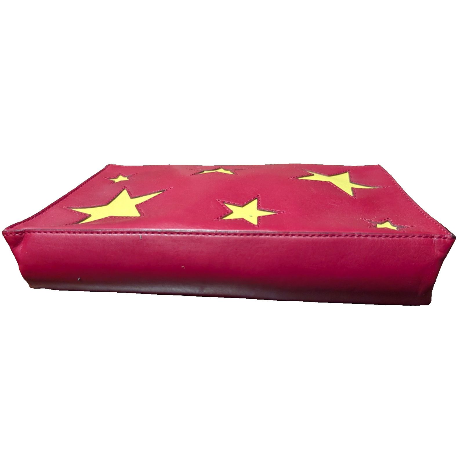 Stella McCartney STELLA MCCARTNEY Vegan Leather Red with stars Clutch EUC Size ONE SIZE - 3 Thumbnail