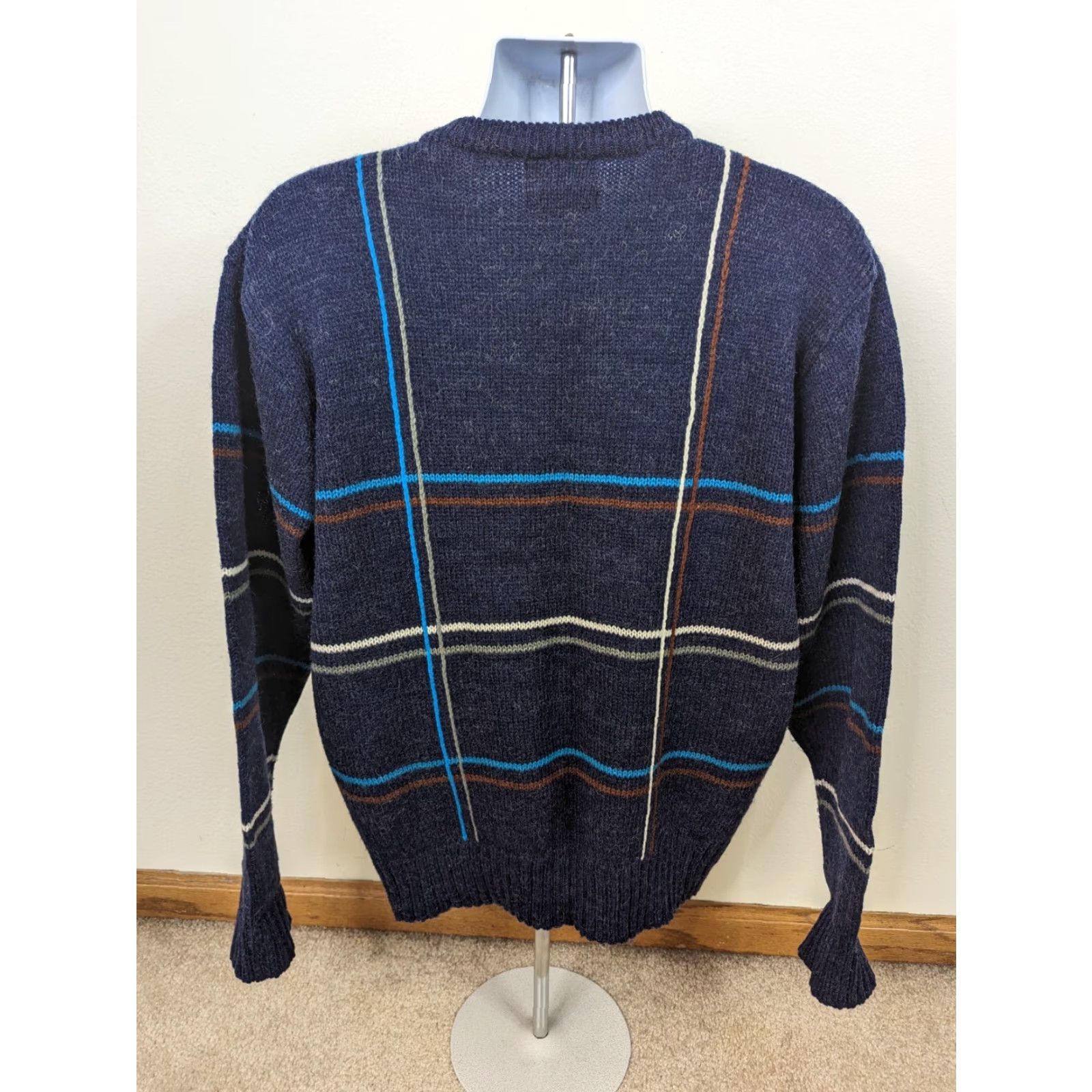 Vintage VINTAGE Willow Bay Plaid Wool Blend Henley Sweater Purple Men's XL S12 Knit Crew Neck Long Sleeve Shirt? Size US XL / EU 56 / 4 - 3 Thumbnail