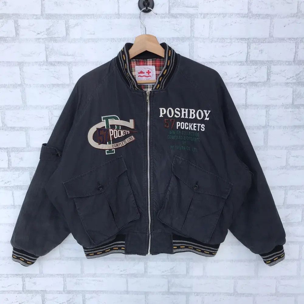 Japanese Brand × Vintage 🔥🔥RARE🔥🔥 VINTAGE 90”s POSHBOY BOMBER JACKET Size US M / EU 48-50 / 2 - 2 Thumbnail
