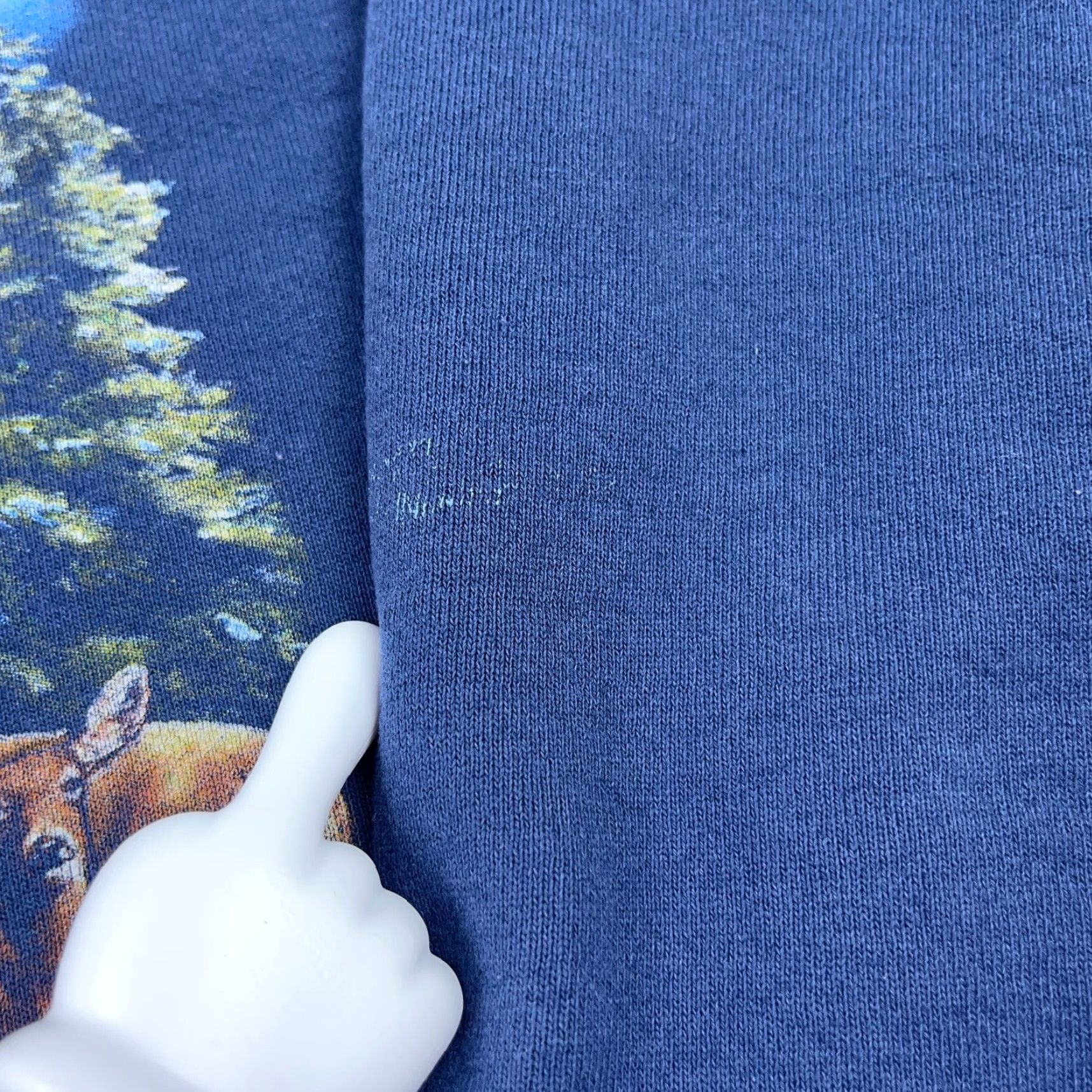 Vintage Vintage Member's Mark Blue Graphic Print Crewneck Sweatshirt Men XL All Seasons Y2K Deer Hunting Size US XL / EU 56 / 4 - 6 Thumbnail