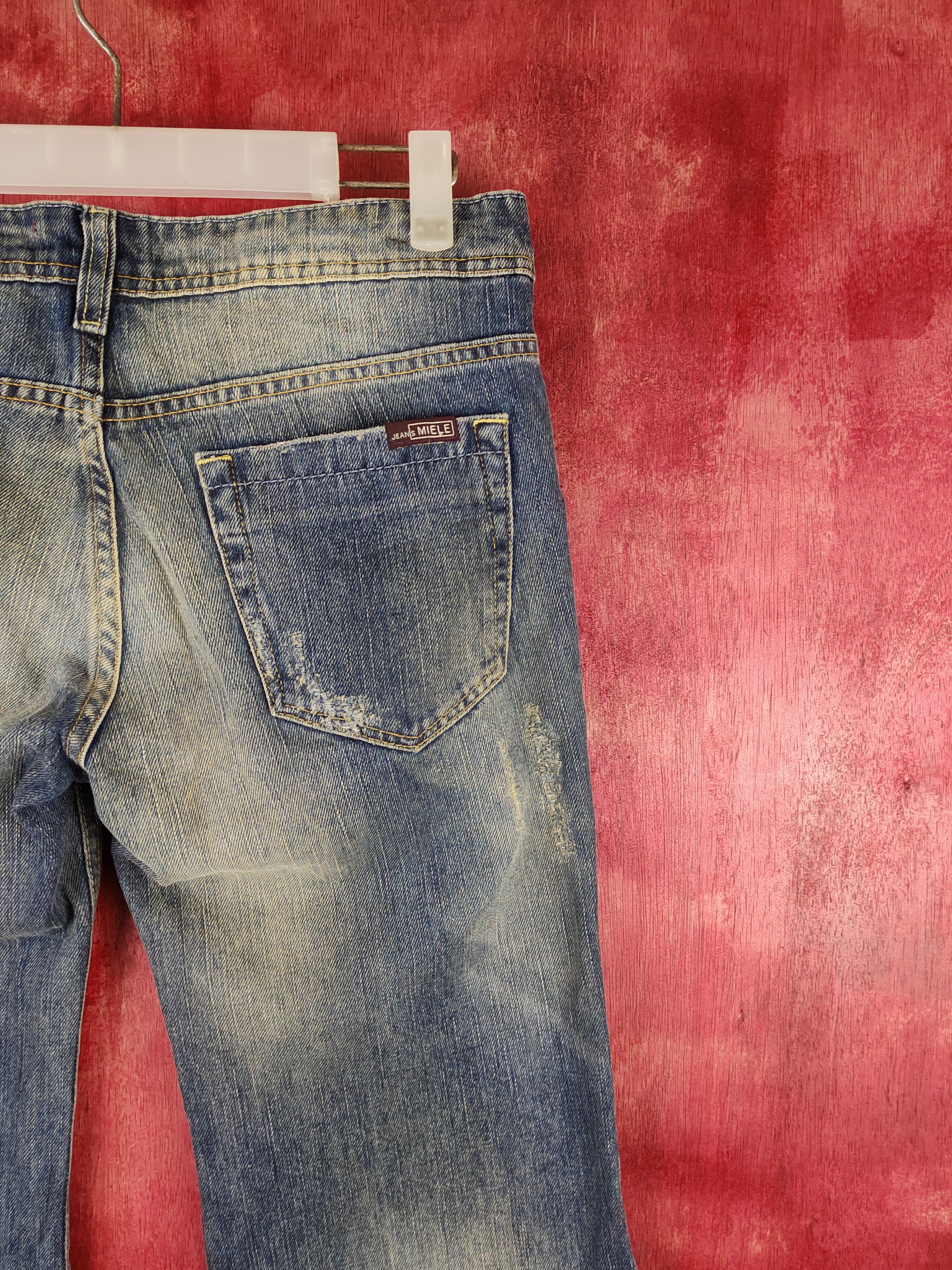 If Six Was Nine DL Jeans Miele Dark Blue Distressed Multipocket Denim #S1536 Size 26" / US 2 / IT 38 - 11 Thumbnail