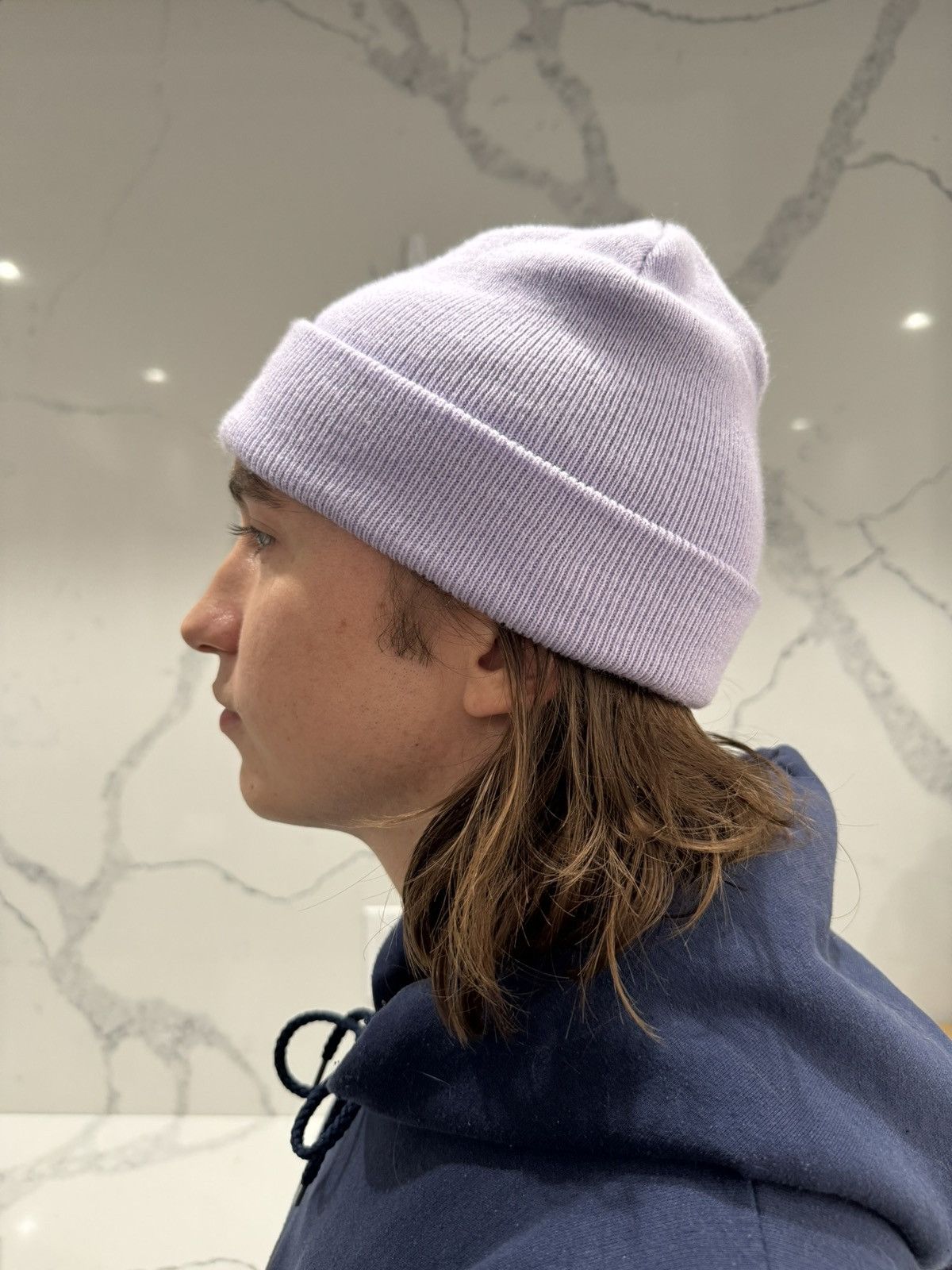 Nike Purple Nike Kids Beanie Hat Fits Adult Size ONE SIZE - 2 Thumbnail