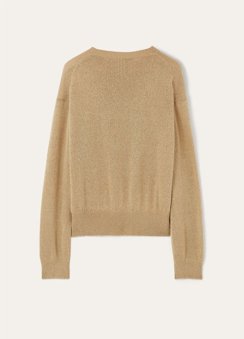 Loro Piana o1srvl11e0526 FAP2772 Brolo Crewneck Sweater in Brown Size XS / US 0-2 / IT 36-38 - 6 Thumbnail