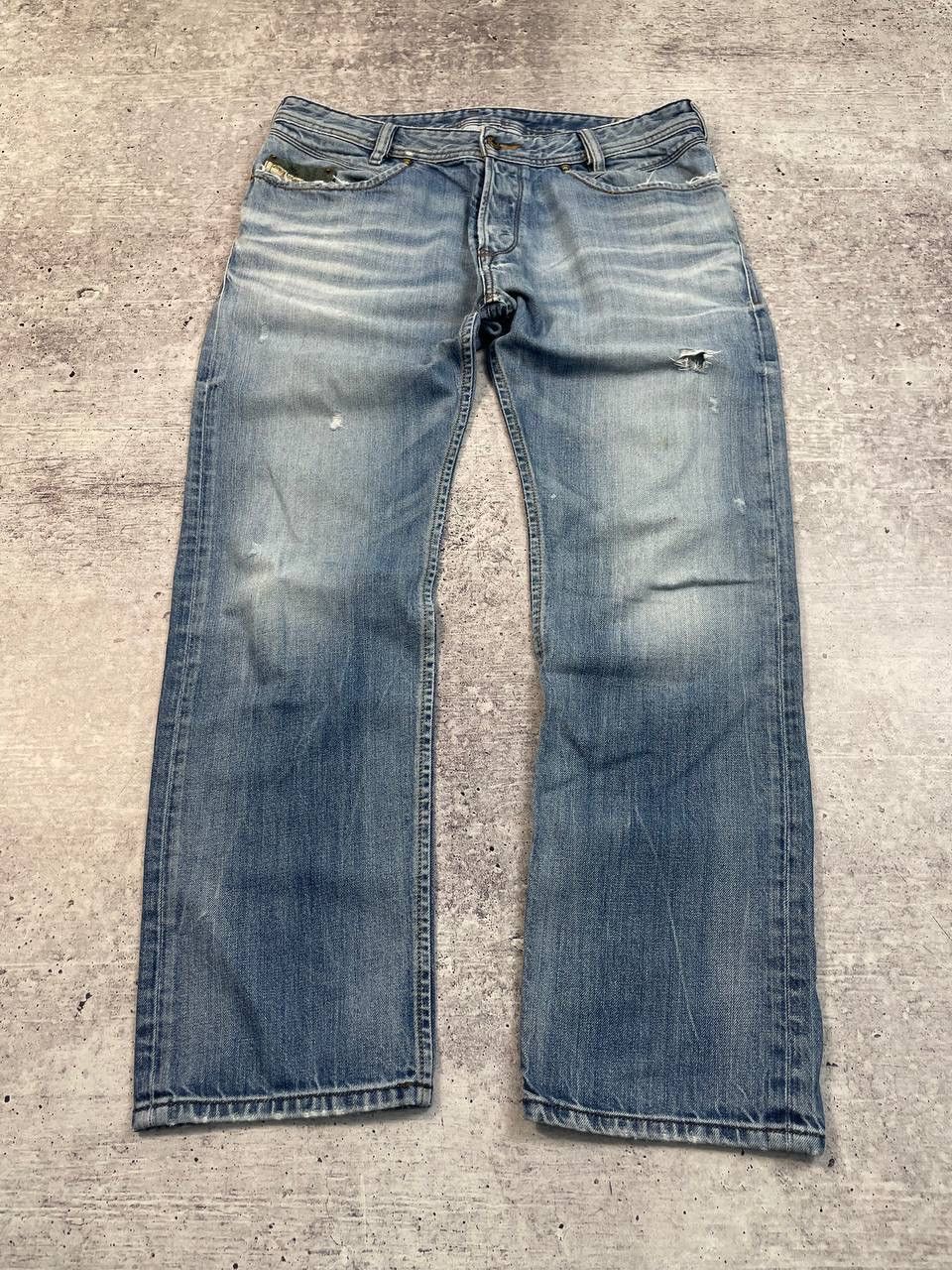 Diesel Vintage Diesel Iakop Distressed Denim Jeans Y2K Size US 34 / EU 50 - 2 Thumbnail