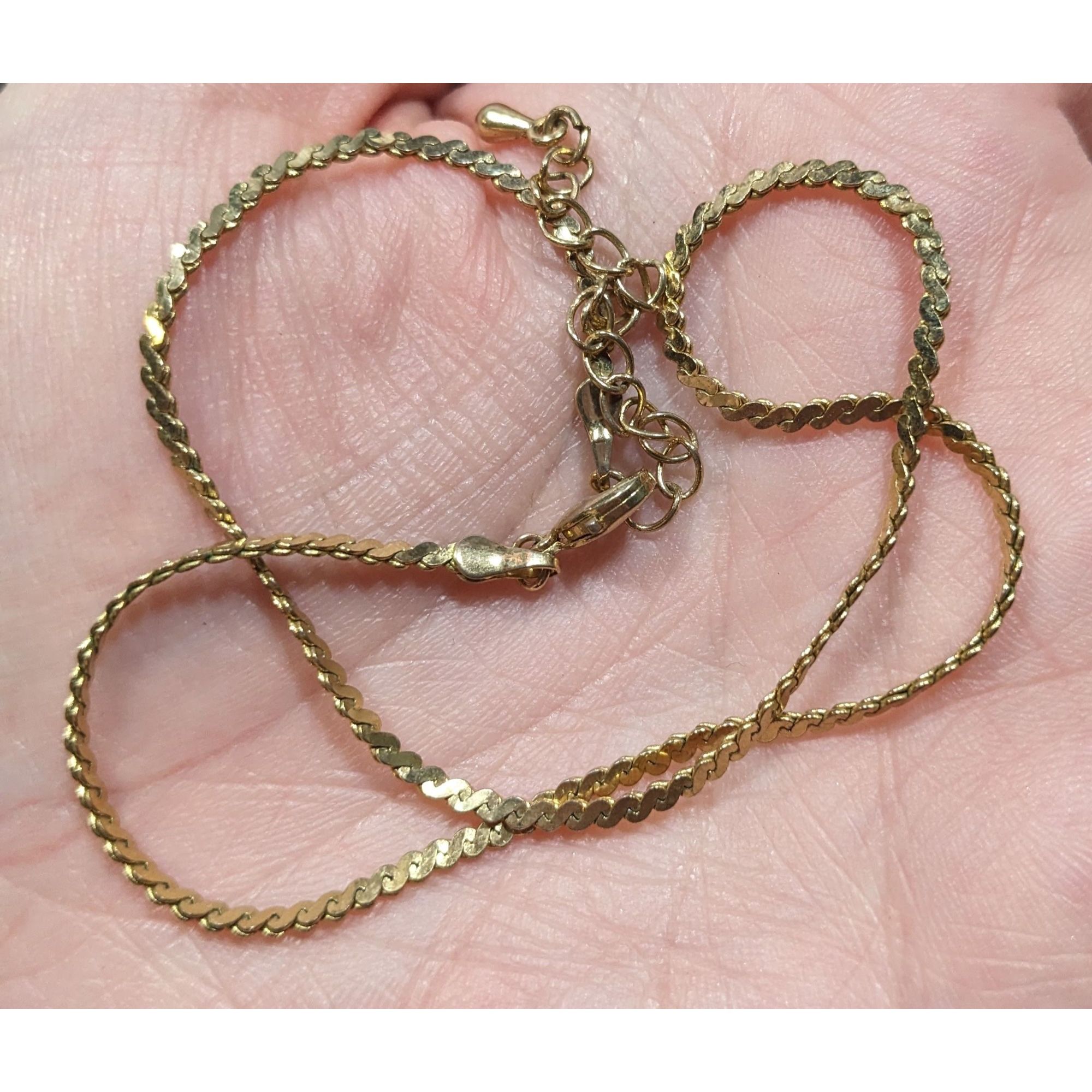 Other Elegant Classic Gold Tone Serpentine Chain Choker Necklace Size ONE SIZE - 5 Thumbnail