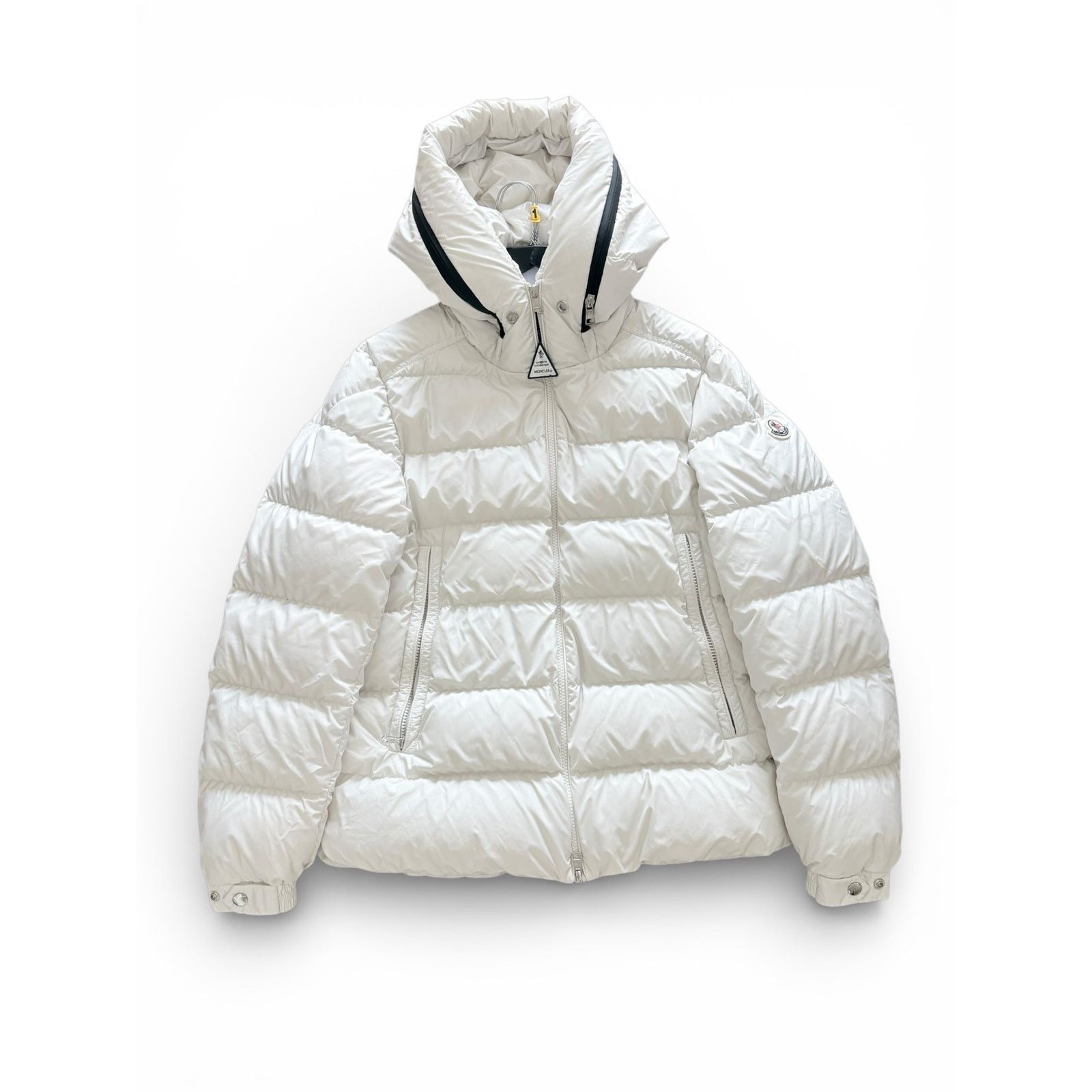 Moncler Moncler Men's Cardere Concealed Logo Jacket White | Size 2 Size US S / EU 44-46 / 1 - 1 Thumbnail
