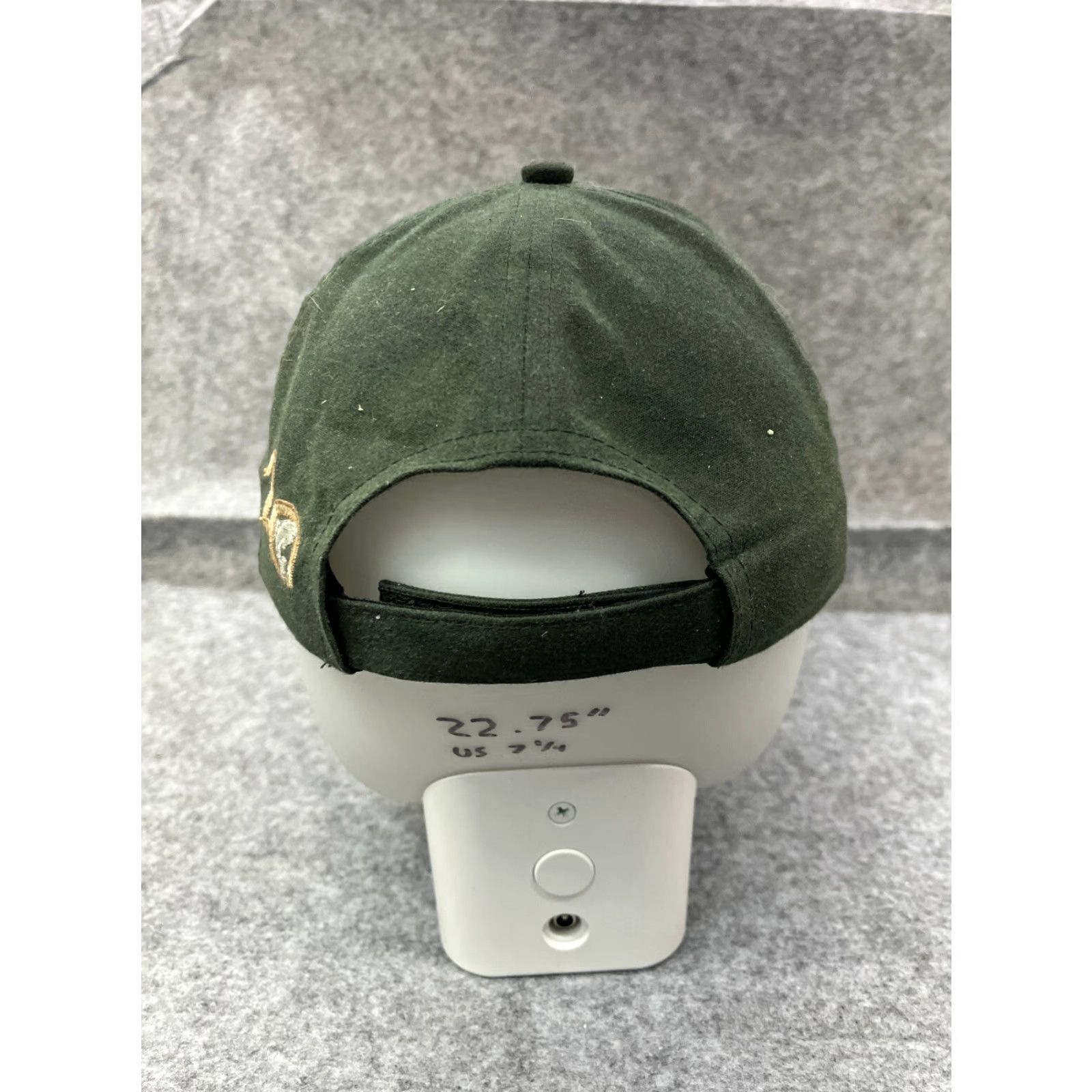 Vintage Langara Langara Fishing Lodge 20 Years Hat Cap Strap Back Adult OS Green Cotton Twill w/ Pin Vintage: No Size ONE SIZE - 6 Thumbnail