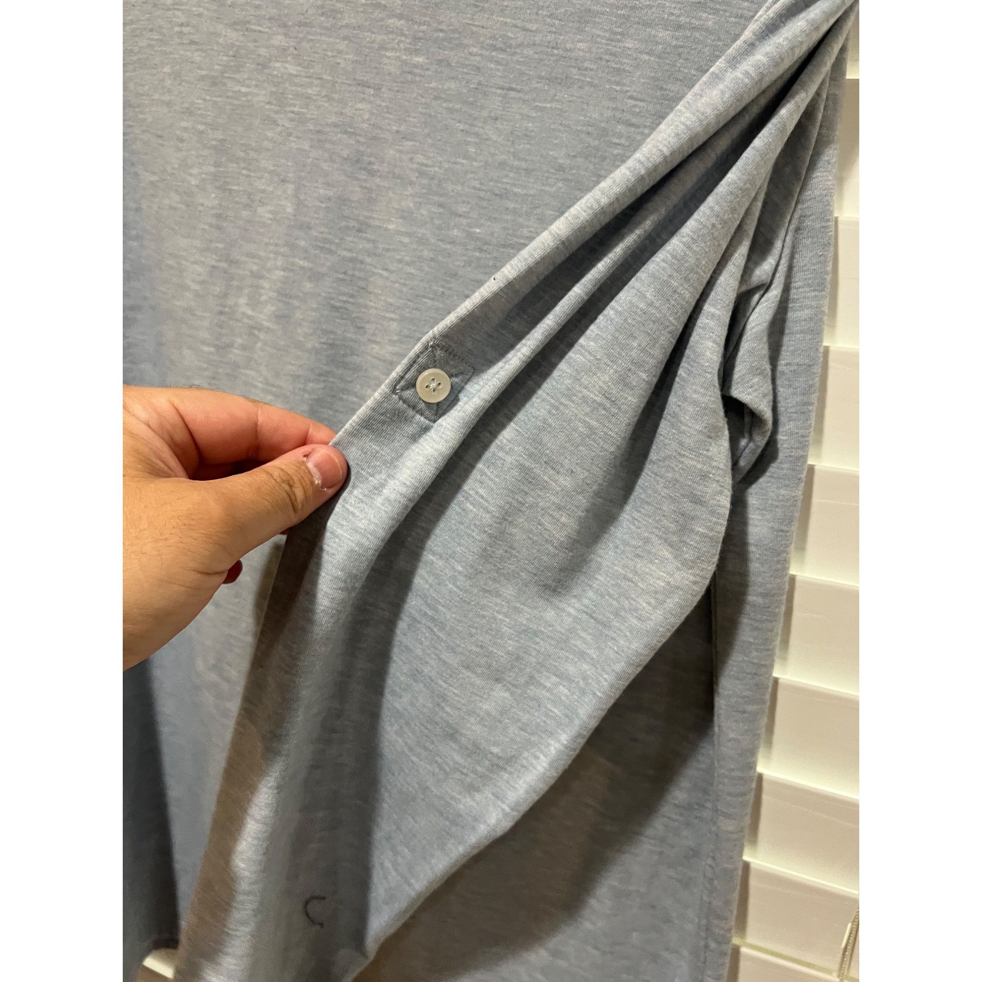 Mizzen+Main Mizzen and Main Long Sleeve Henley Shirt - Size M Size US M / EU 48-50 / 2 - 5 Thumbnail