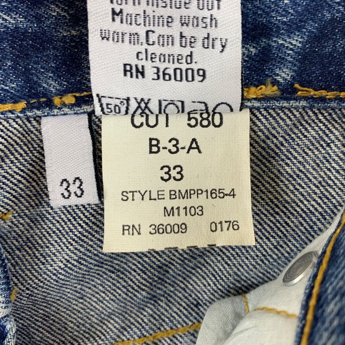 Calvin Klein × Vintage Vintage CALVIN KLEIN Straight cut blue jeans Size US 33 - 24 Thumbnail
