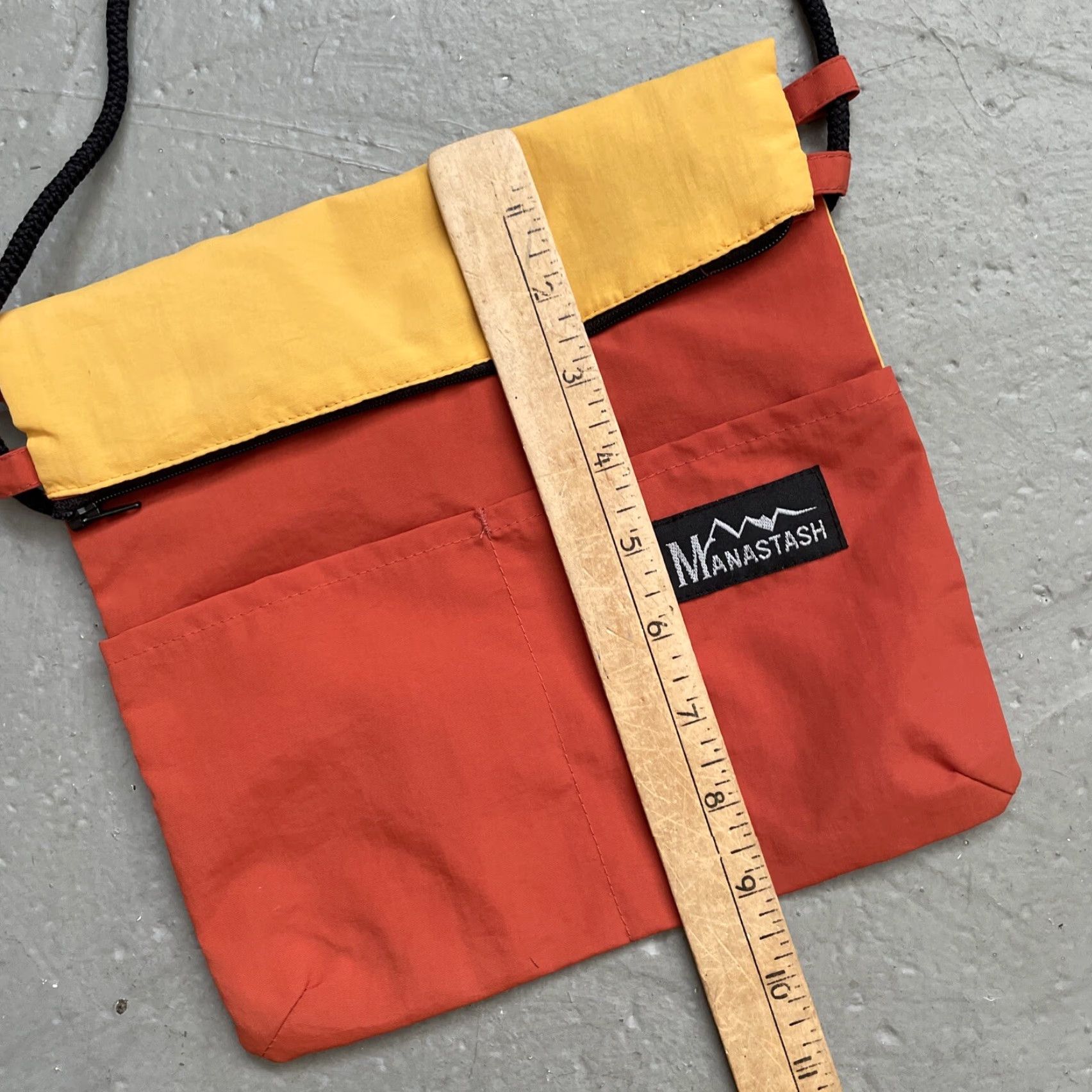 Manastash Manastash Pouch Small Multicolor Outdoor Crossbody Unisex Adults Zip Nylon Bag Travel Japan 90s (if applicable) Size ONE SIZE - 2 Thumbnail