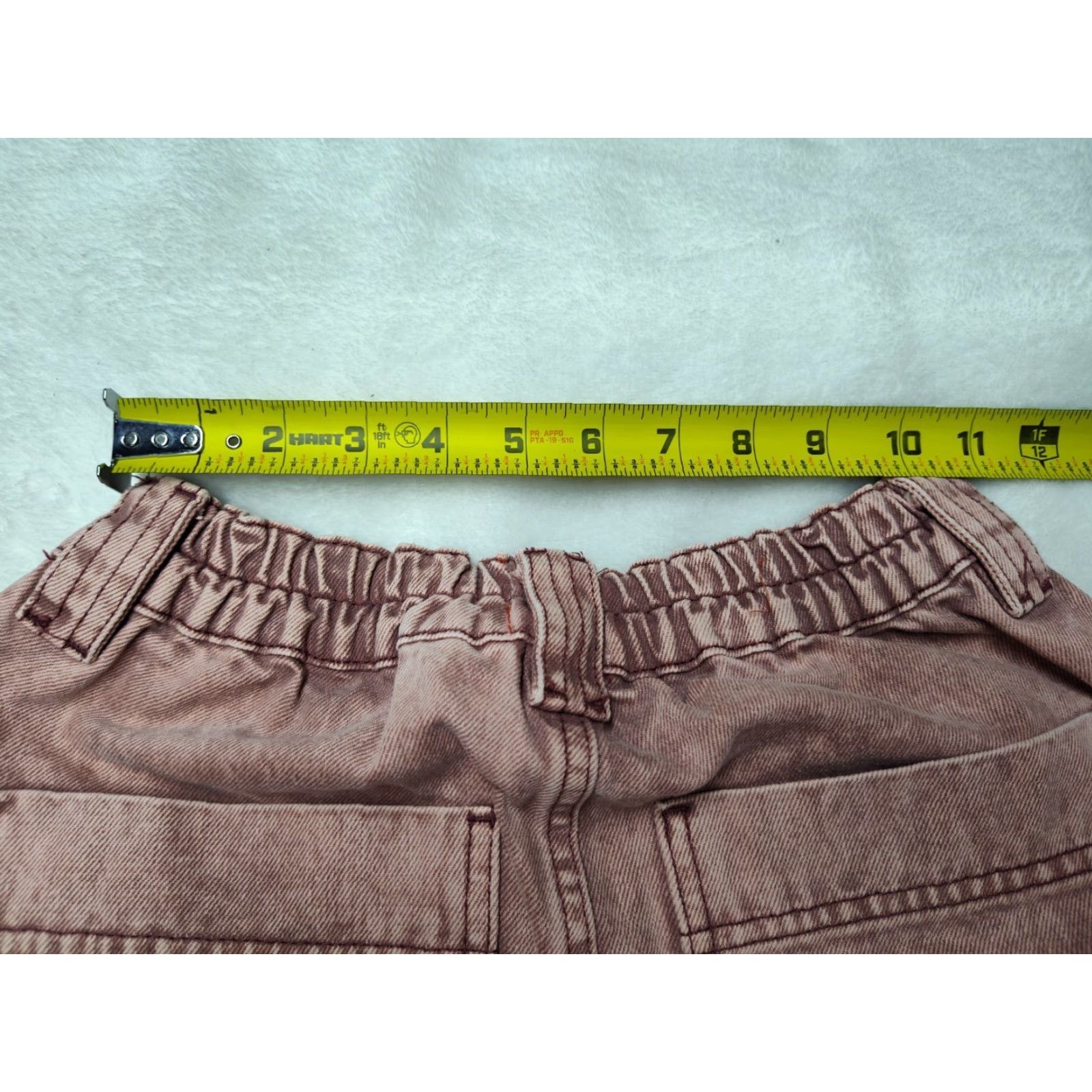 Urban Outfitters VINTAGE Urban Outfitters Y2K Baggy Cargo Jeans Womens 25 Pink High Waisted Relaxed Fit Retro Size 42" / US 20 - 3 Thumbnail
