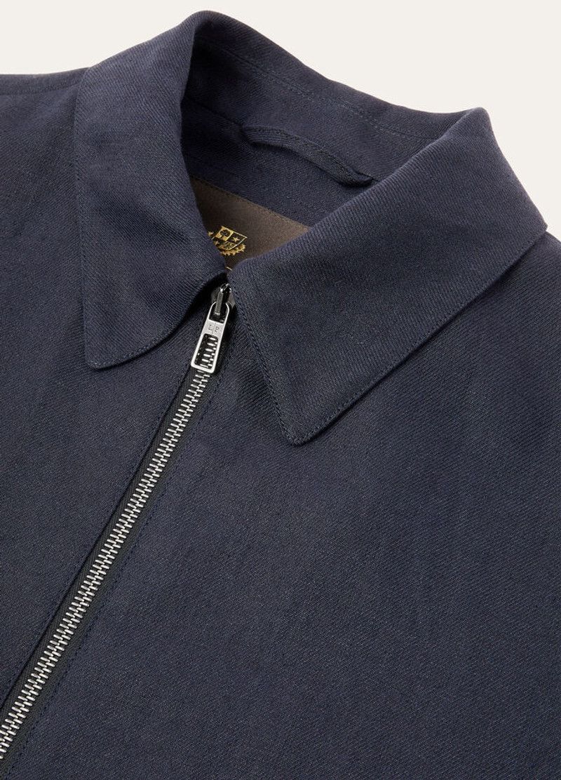 Loro Piana o1w1db10226 FAP2301 Maurin Blouson Jacket in Blue Size US XL / EU 56 / 4 - 7 Thumbnail