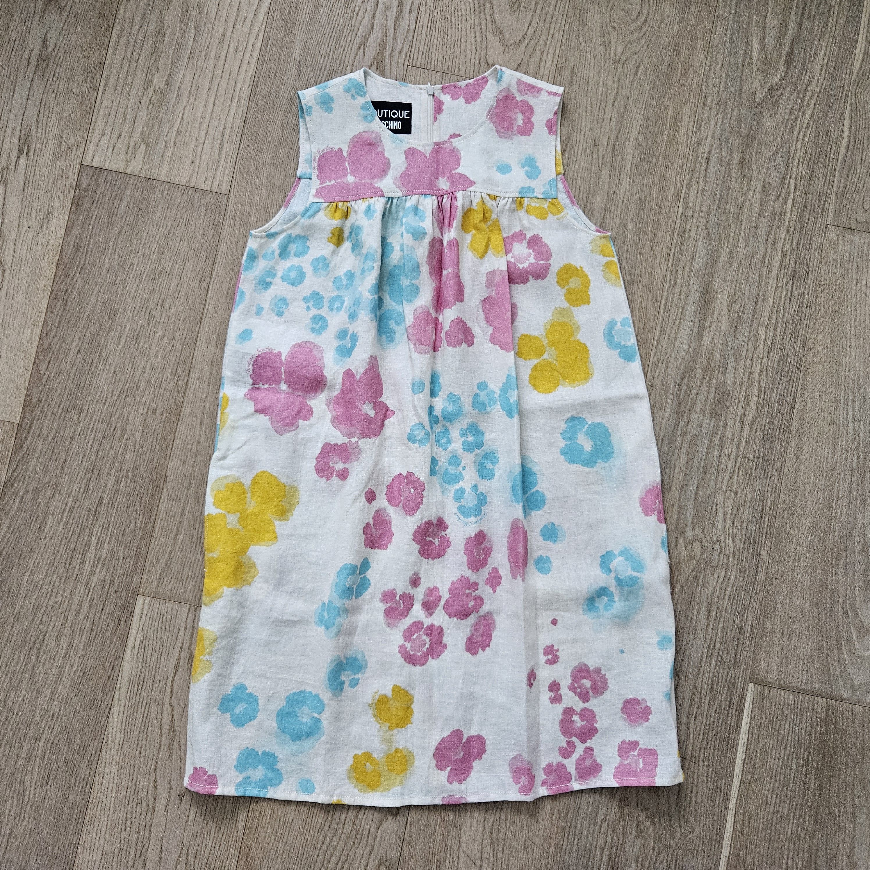 Boutique Moschino Boutique Moschino Floral Linen Shift Dress – IT 40 / US 4 Size S / US 4 / IT 40 - 3 Thumbnail