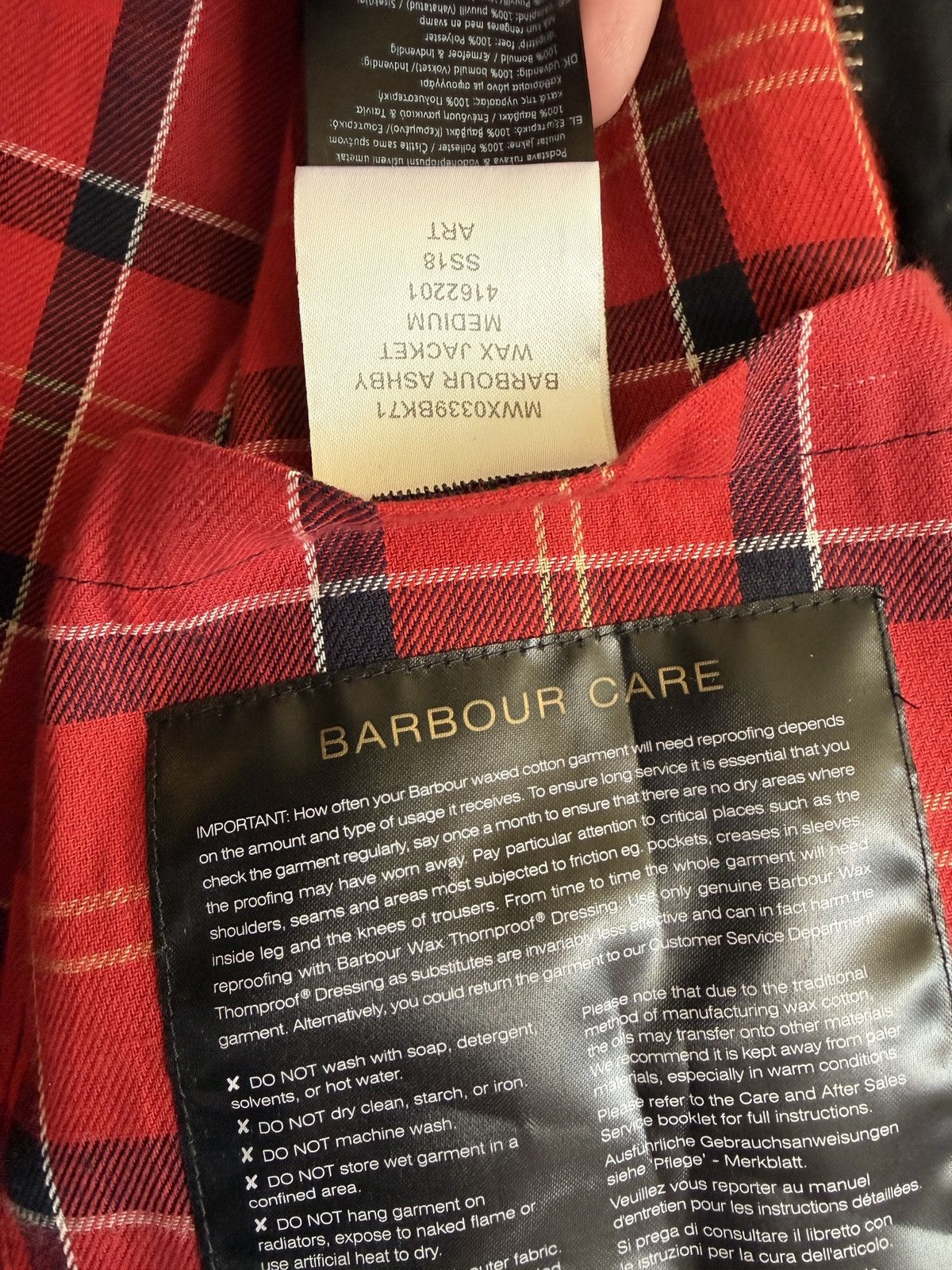 Barbour Barbour Ashby waxed black size Medium Size US M / EU 48-50 / 2 - 6 Thumbnail