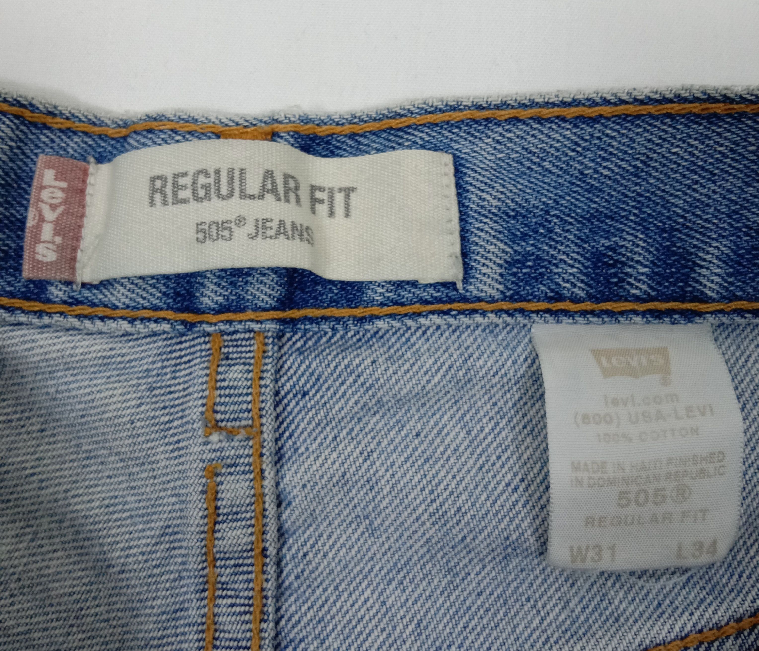 Levi's Vintage Levi's 505 Jeans Light Wash Regular Fit Denim Size US 29 - 13 Thumbnail