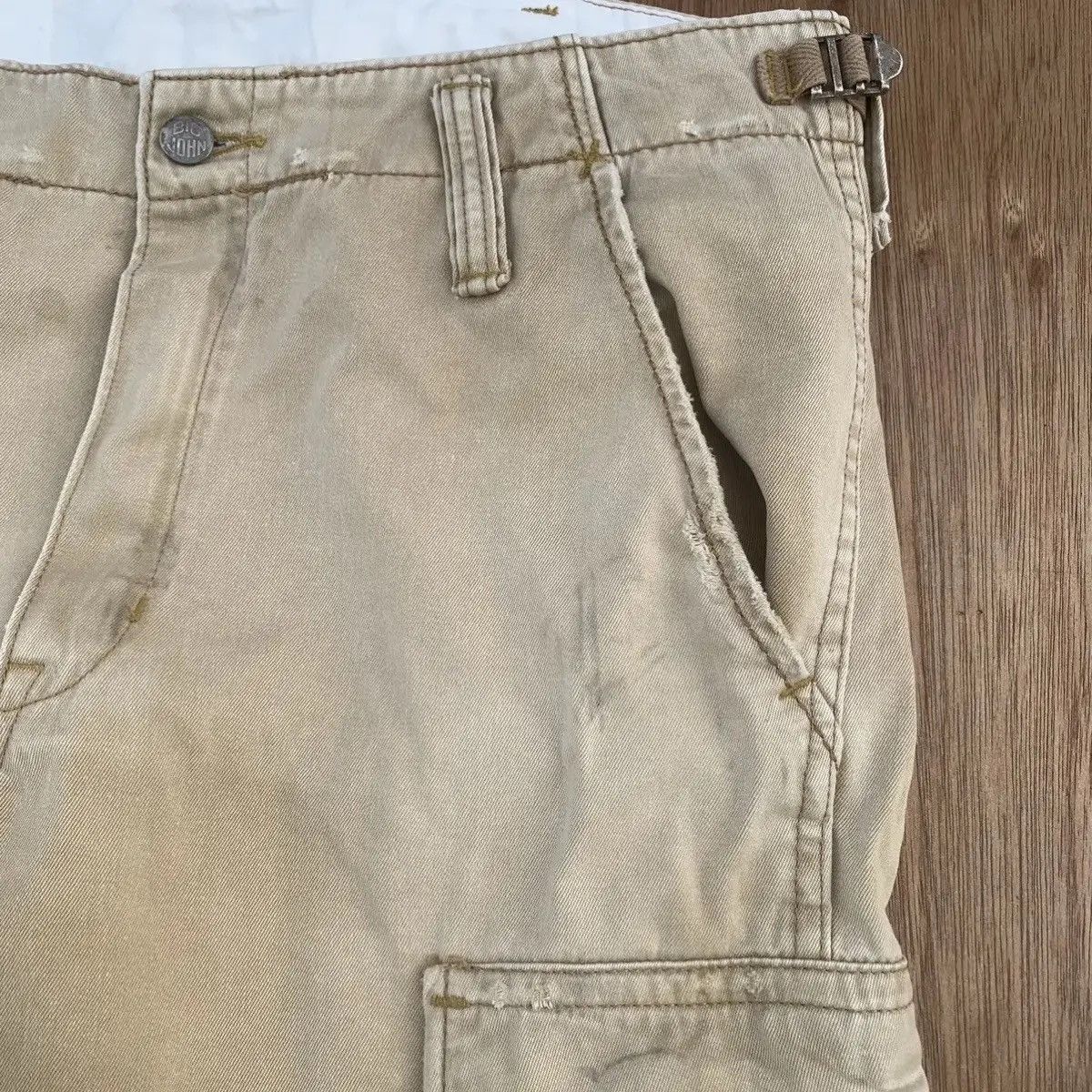 Vintage RUSTY DIRTY ‼️ VINTAGE BIG JOHN TROUSERS FADED COMBAT CARGO Size US 34 / EU 50 - 8 Thumbnail
