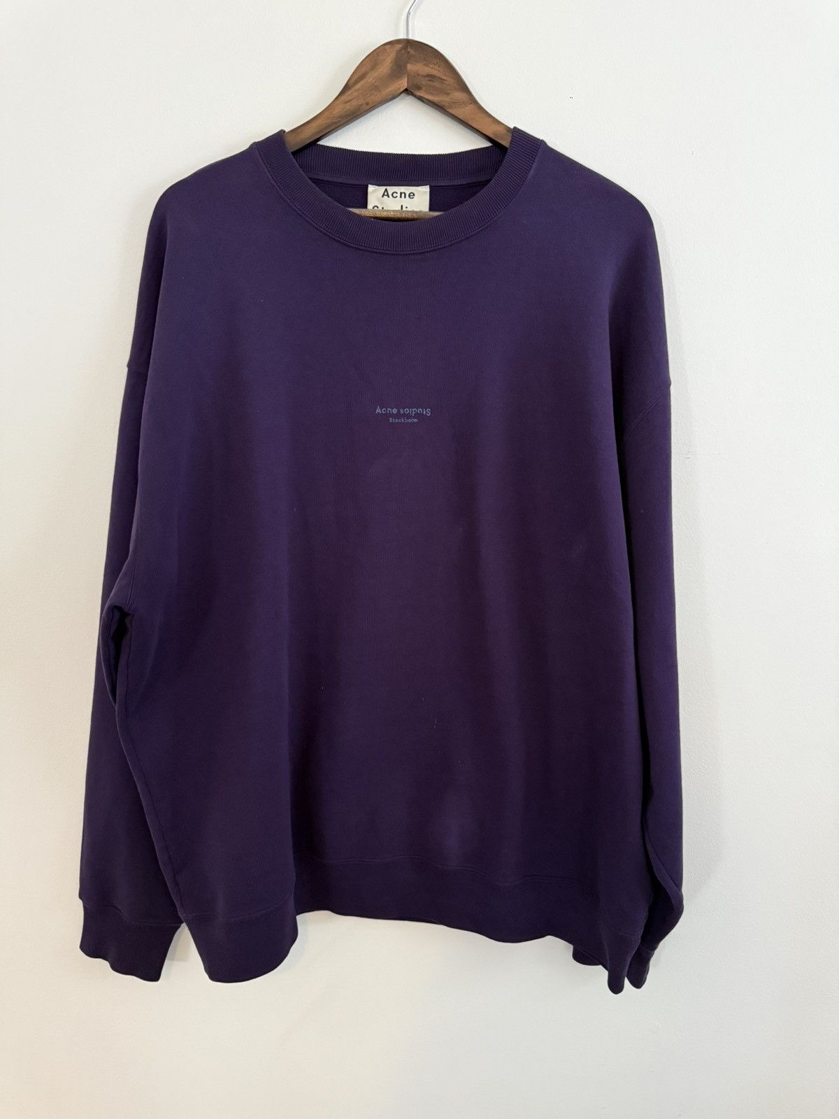 Acne Studios Acne Studios Distressed Logo Sweater Size US XL / EU 56 / 4 - 1 Thumbnail