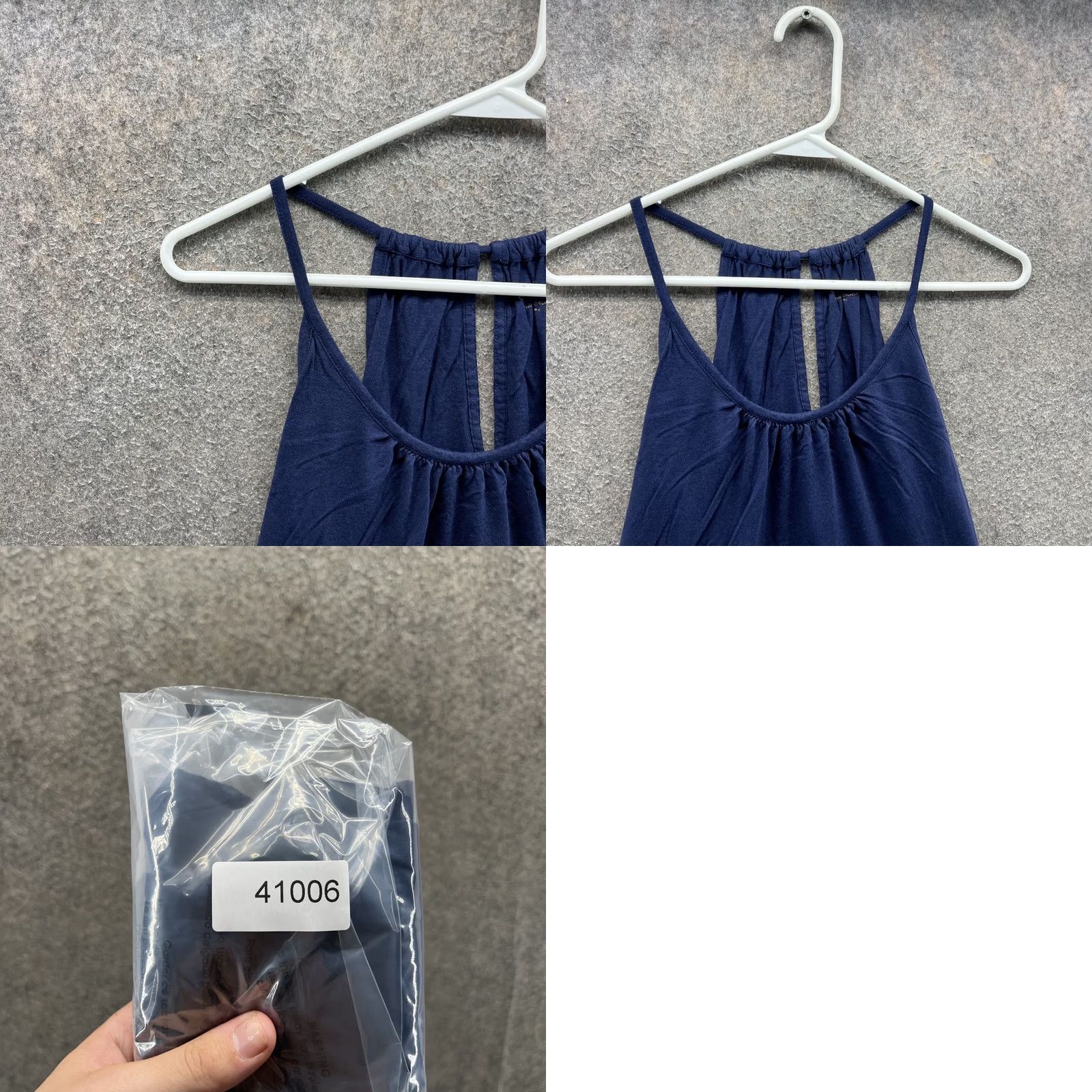 Lilly Pulitzer Lilly Pulitzer Tank Top Womens Small Navy Blue Pima Cotton Halter Cami Strappy Size S / US 4 / IT 40 - 8 Thumbnail