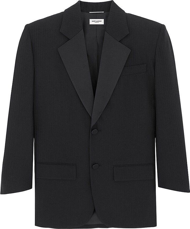 Saint Laurent Paris o1bcso1str1124 Jacket in Black Size US L / EU 52-54 / 3 - 1 Thumbnail