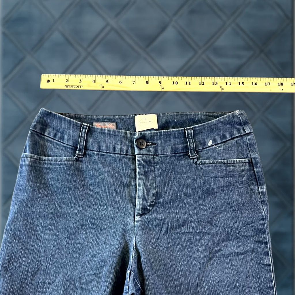 Vintage St. John's Bay Straight Jeans Women's 8P Cotton Denim Workwear Faded Stretch Size 30" / US 8 / IT 44 - 1 Thumbnail