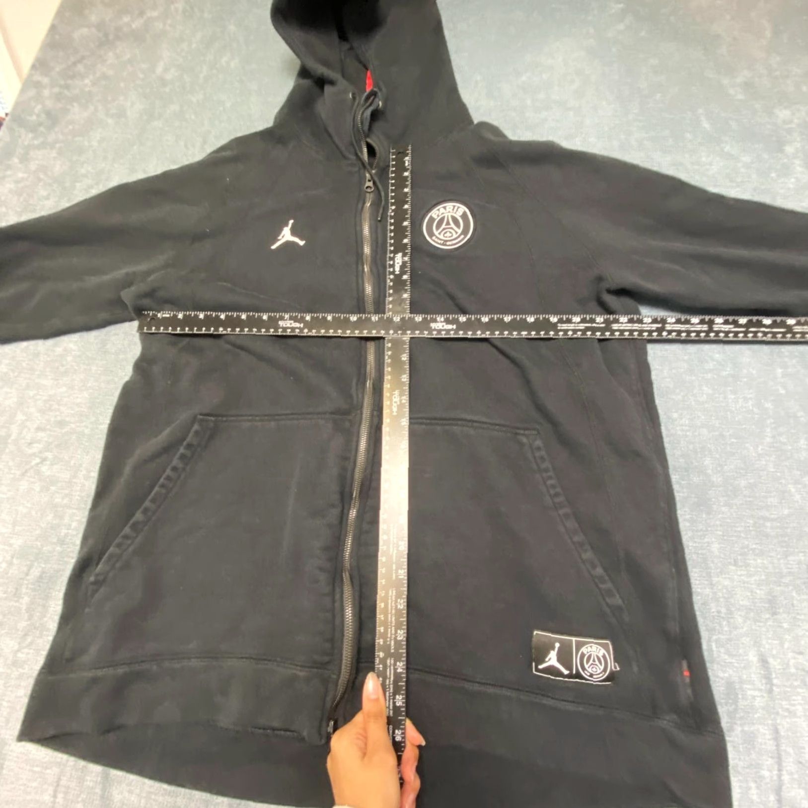 Jordan Brand VINTAGE Jordan Hoodie Mens 3XLT Black Paris Saint Germain F.C. Fleece Size US XXL / EU 58 / 5 - 6 Thumbnail
