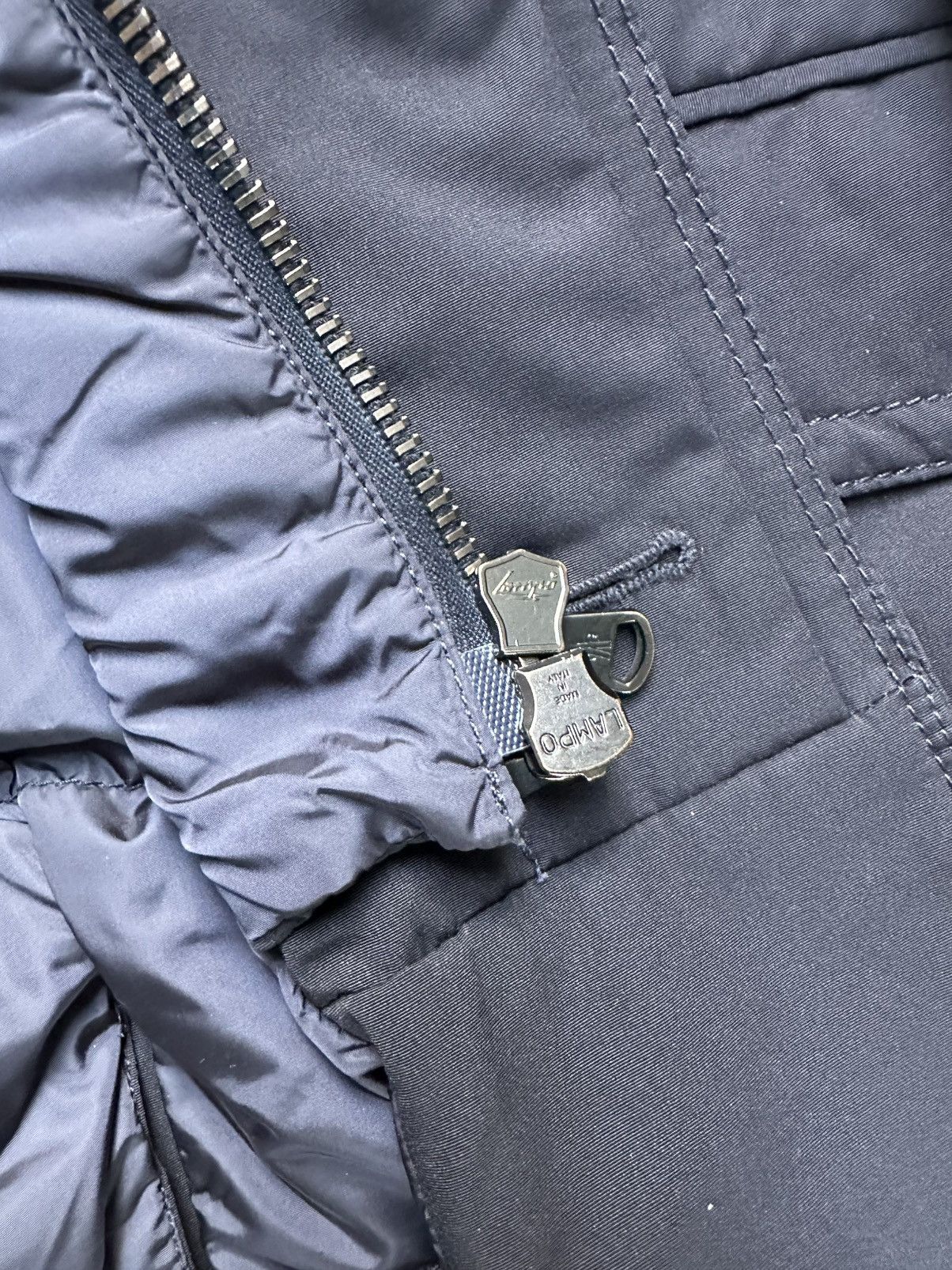 Moncler Cherbourg dark navy down parka jacket
