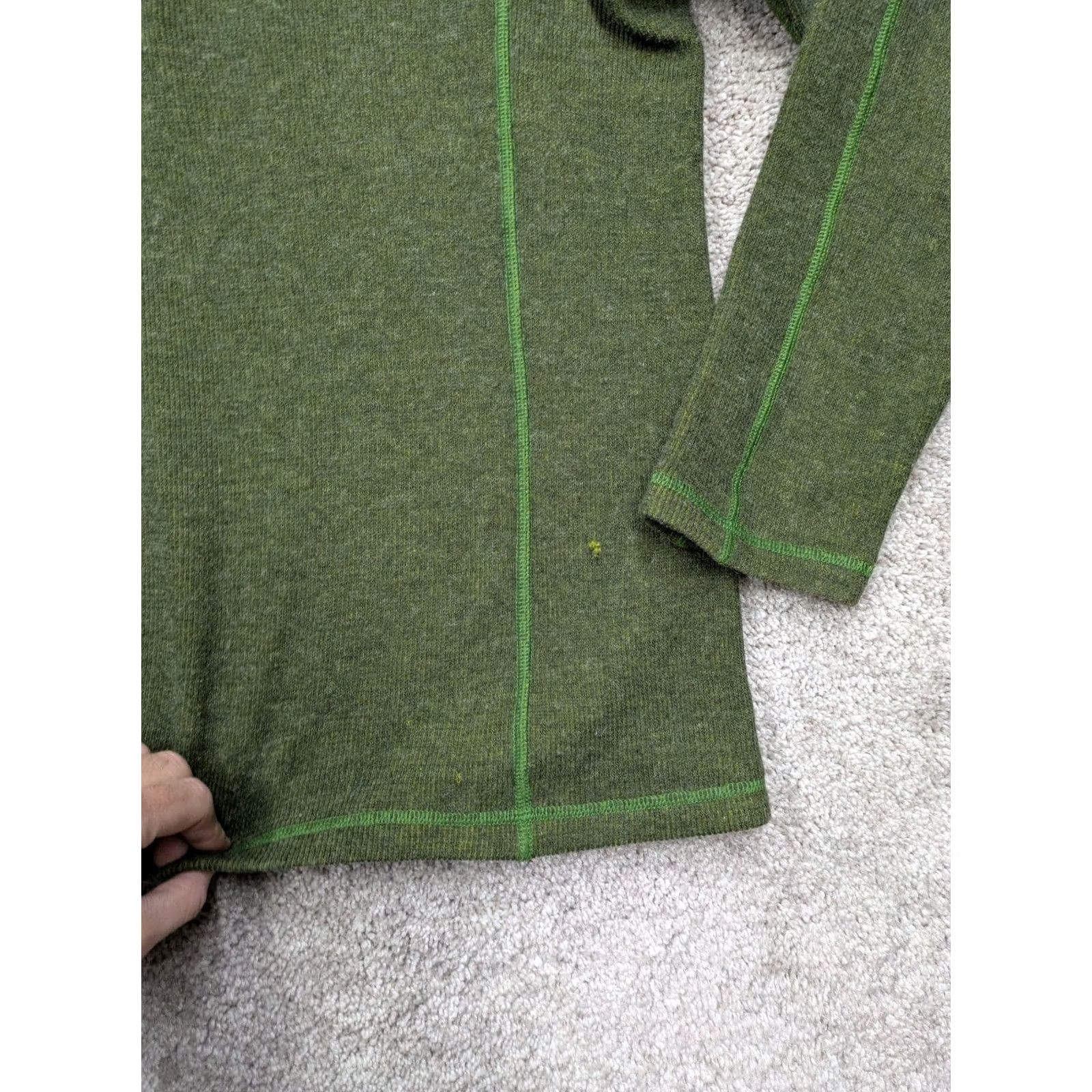 ExOfficio ExOfficio Jacket Mens L Large Green Pullover Wool Blend Quarter 1/4 Snap Size US L / EU 52-54 / 3 - 5 Thumbnail