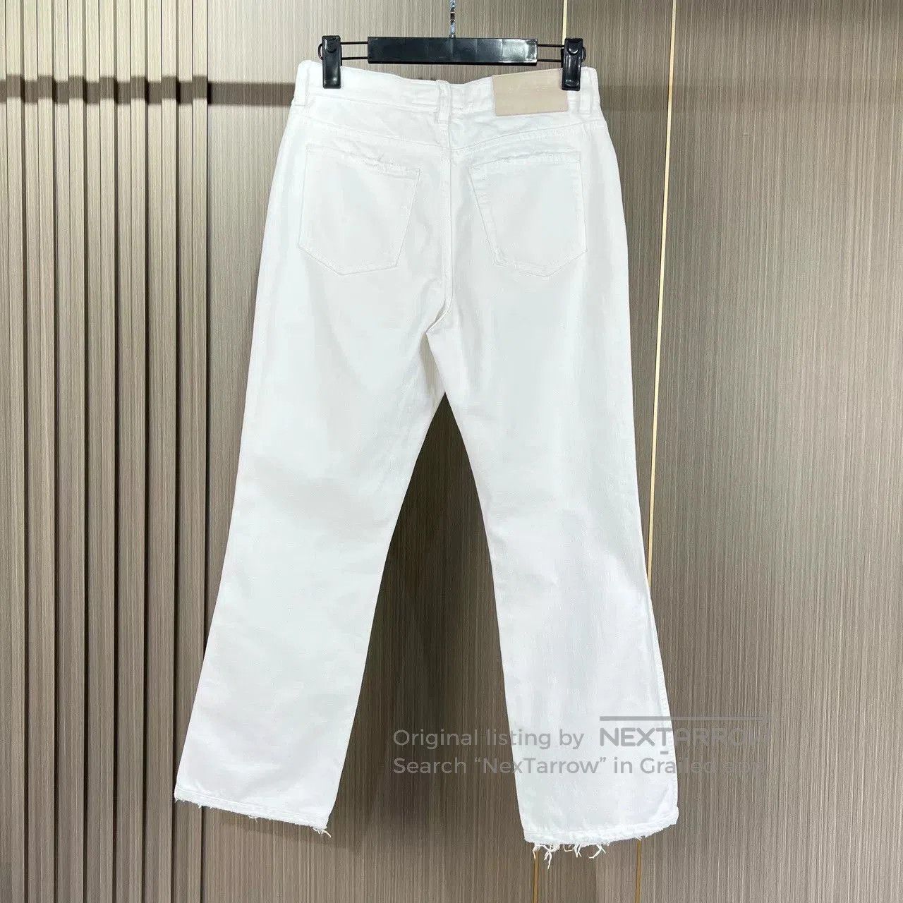 Givenchy Givenchy White Distressed Denim Trousers. Size 37" - 2 Thumbnail