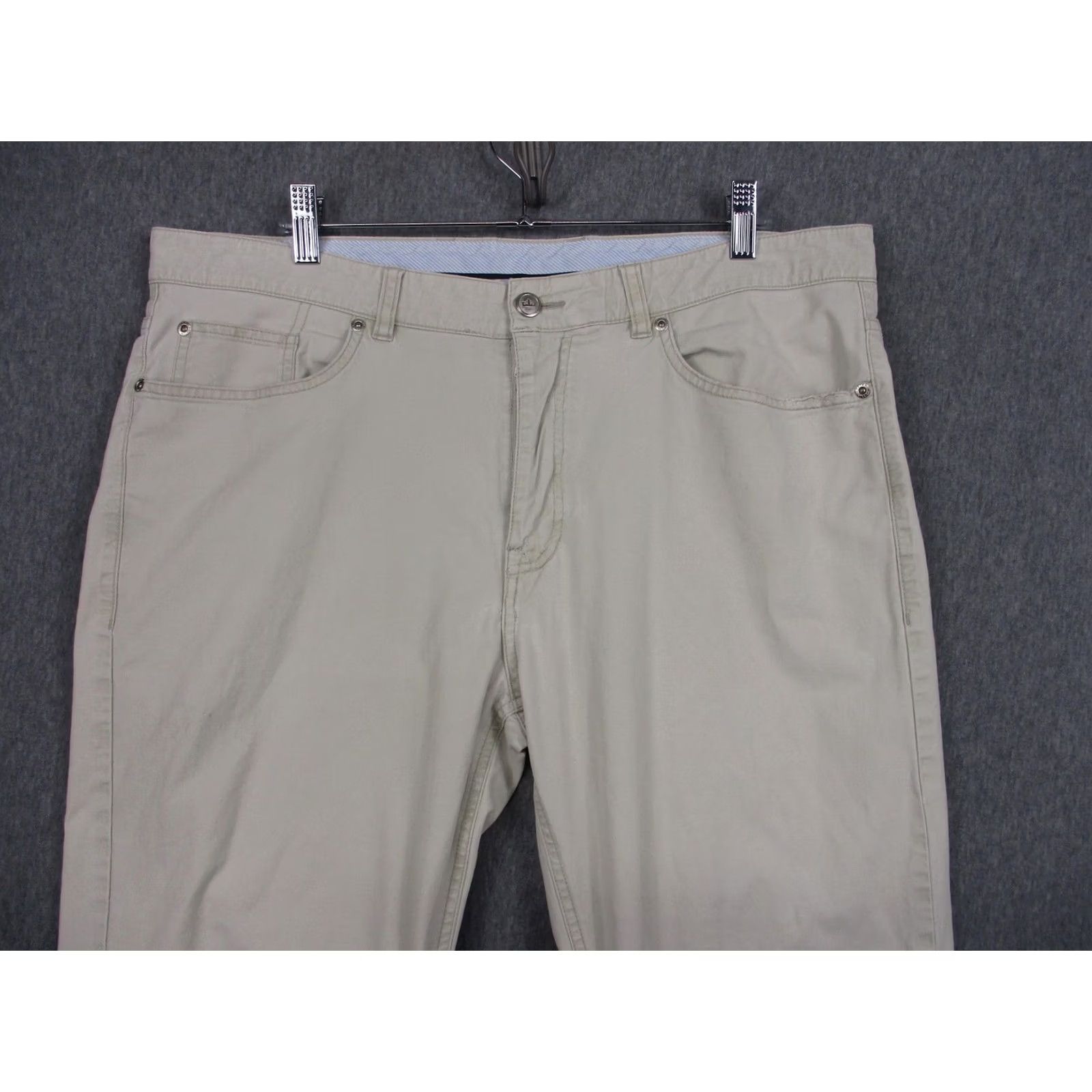 Peter Millar Peter Millar Pants Mens 38x32 Beige 5 Pocket Stretch Chino Pima Cotton Casual Size US 38 / EU 54 - 2 Thumbnail