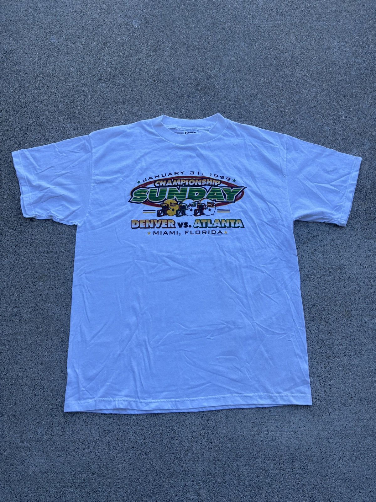 NFL Vintage 1999 Tultex NFL “Super Bowl XXXIII” T-Shirt Size XL Size US XL / EU 56 / 4 - 1 Thumbnail