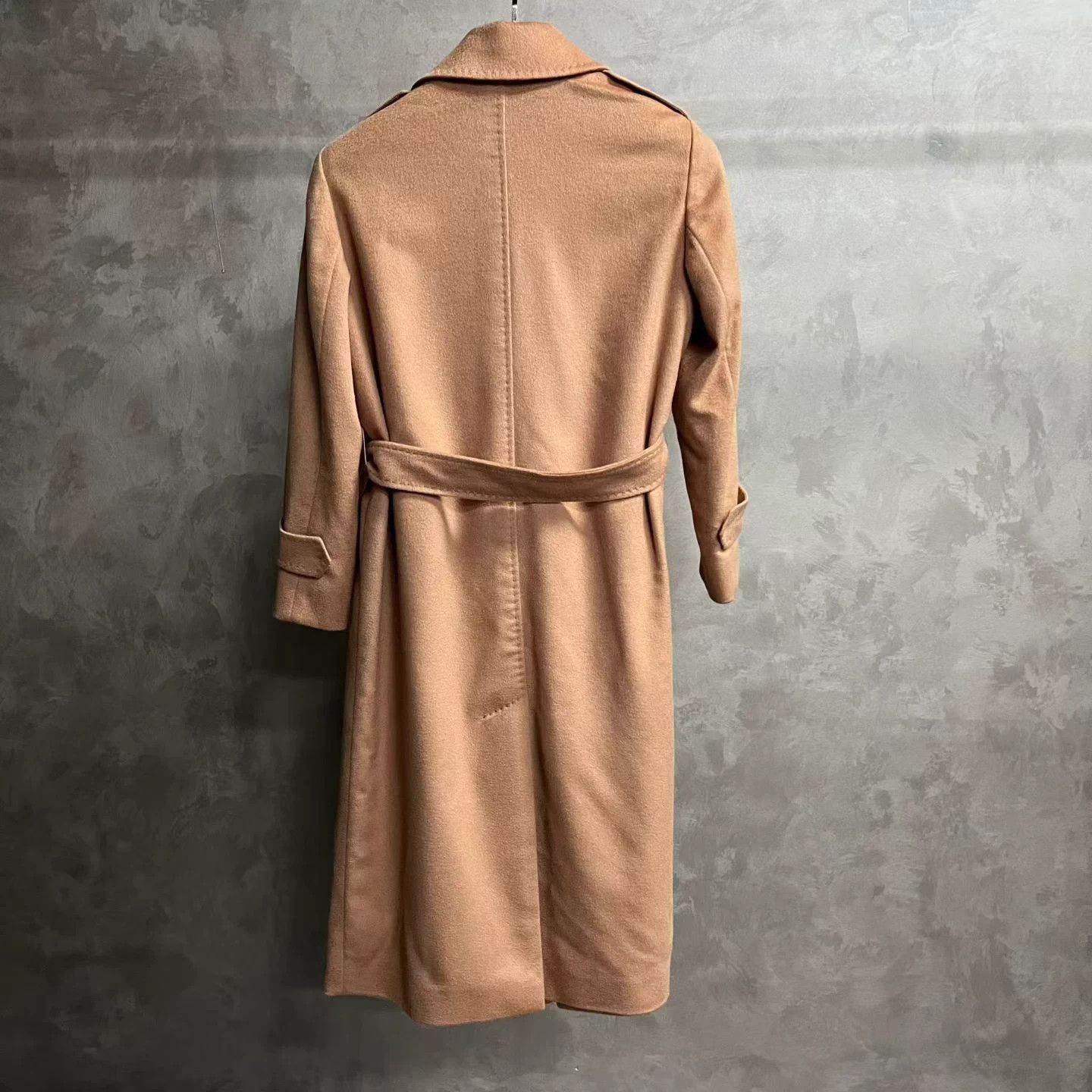 Max Mara Max Mara Women's 36 Solid Midi Wool Coat Size XS / US 0-2 / IT 36-38 - 2 Thumbnail