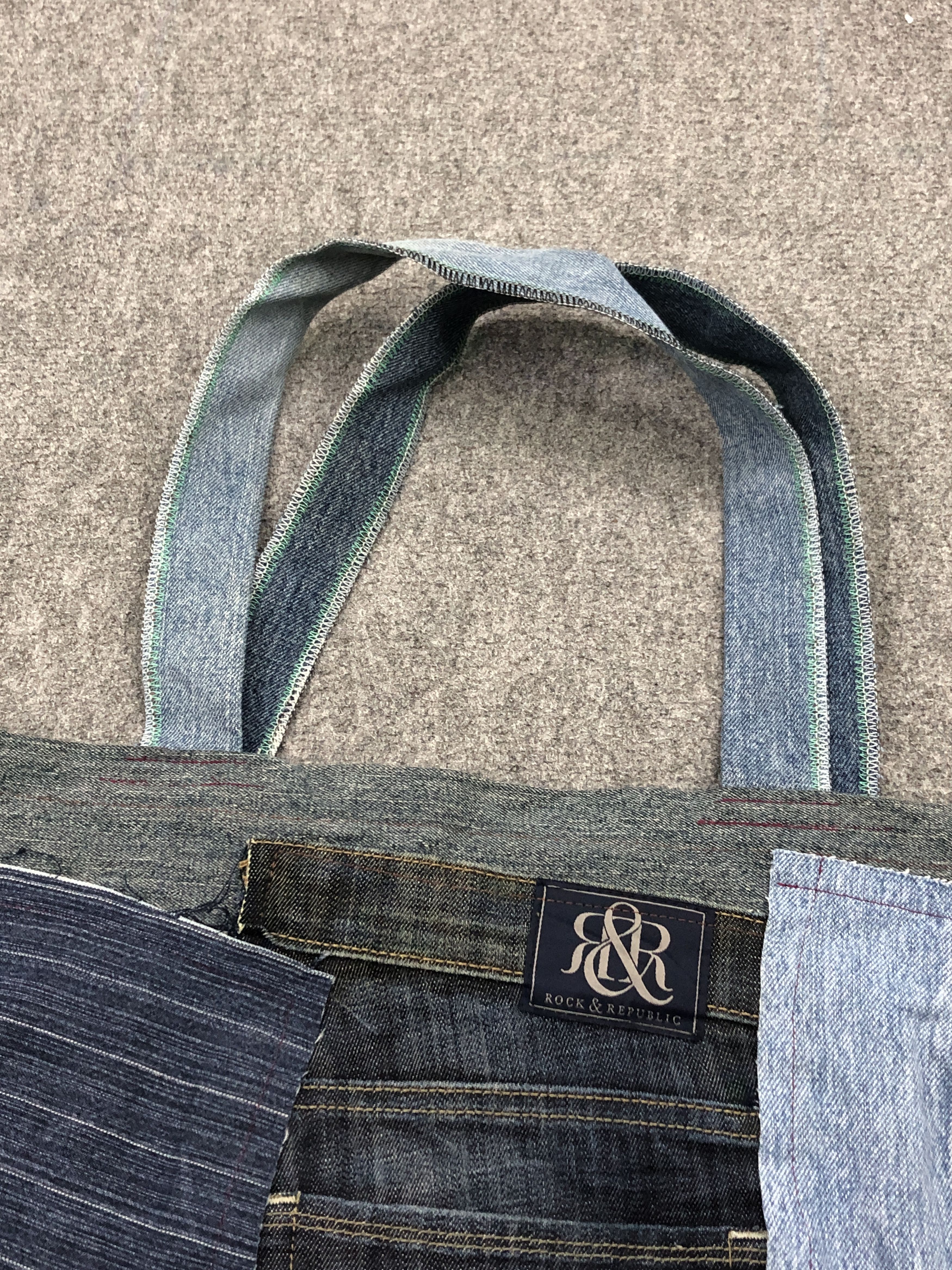 Japanese Brand Vintage Custom Made Jeans Totebag BG0156 Size ONE SIZE - 8 Thumbnail