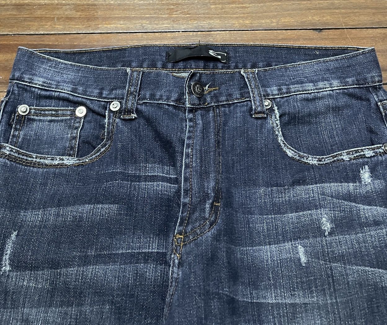 Just Cavalli Very Rare Vintage Brand Just Cavalli Ripped Jeans 1990s Size US 34 / EU 50 - 3 Thumbnail