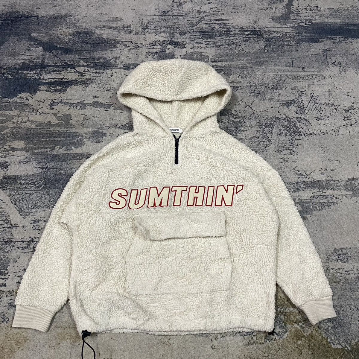 Japanese Brand × Vintage Vintage Japan Sumthin' Sherpa Baggy PullOver Hoodies Size US M / EU 48-50 / 2 - 2 Thumbnail