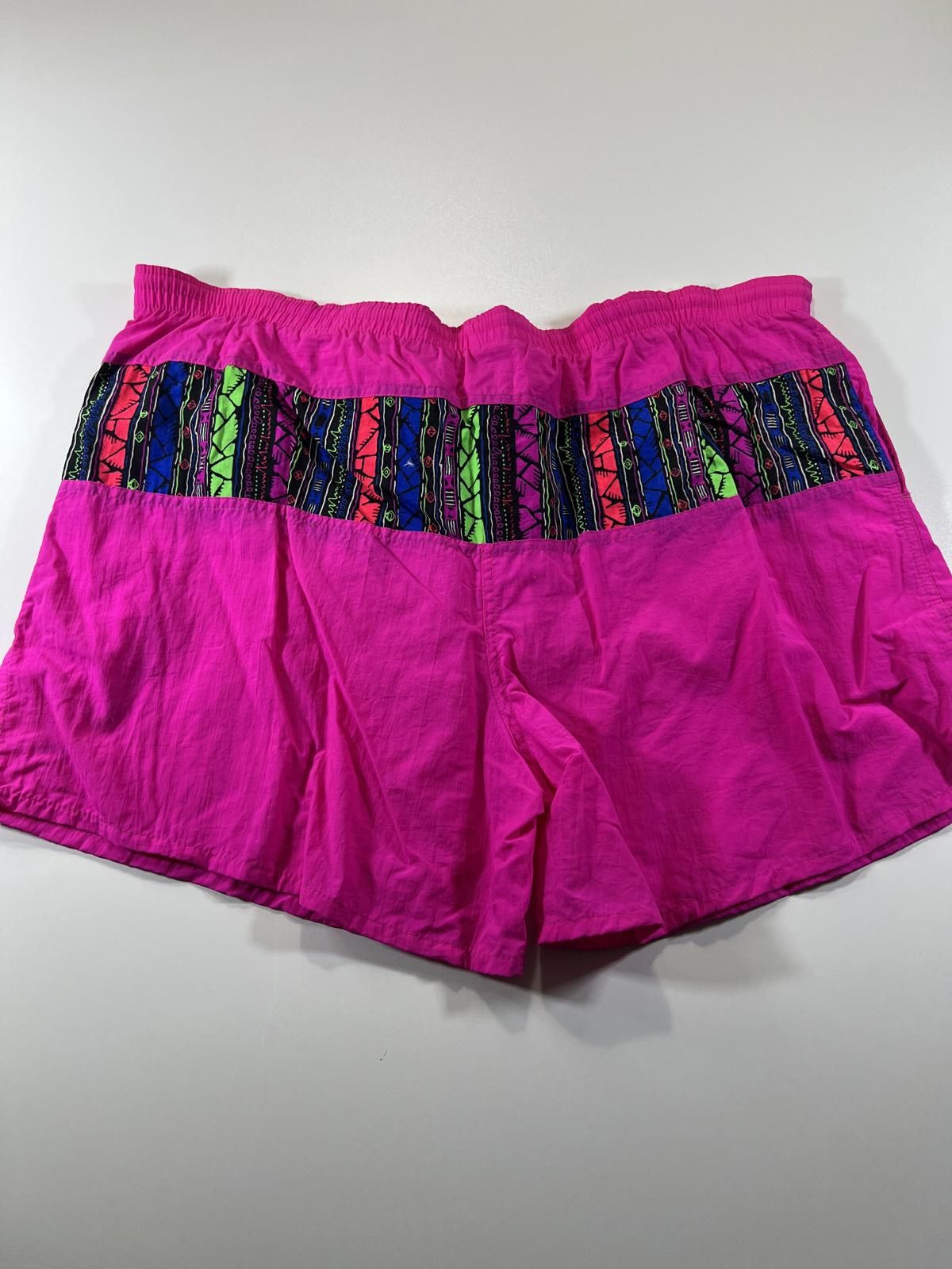 Other Vintage Pink Swim Shorts with Multicolour Patterned M Size US 36 / EU 52 - 9 Thumbnail