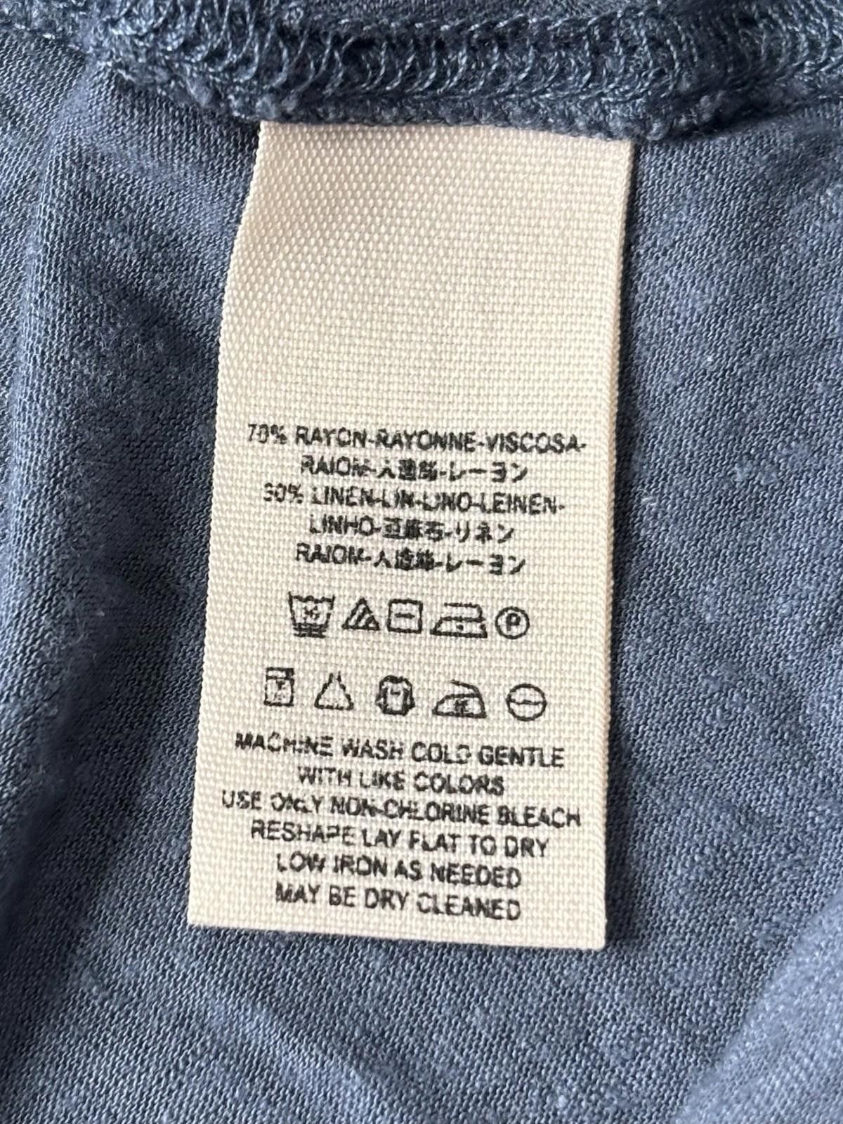 Free People Free People Top Womens Large Linen Blend Cold Shoulders Size L / US 10 / IT 46 - 10 Thumbnail