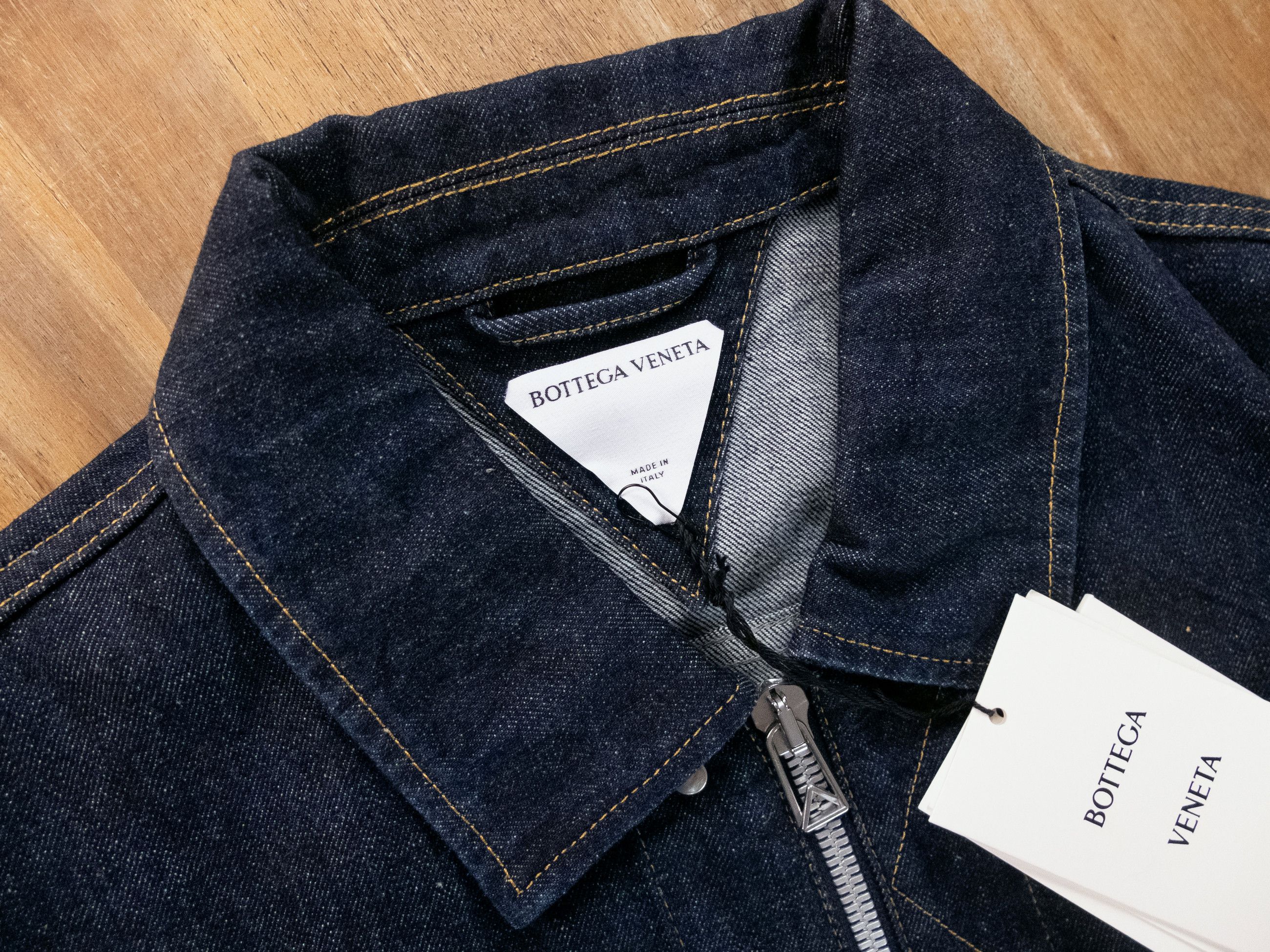 Bottega Veneta BOTTEGA VENETA navy indigo blue denim jacket Size 52 / Large Size US L / EU 52-54 / 3 - 5 Thumbnail