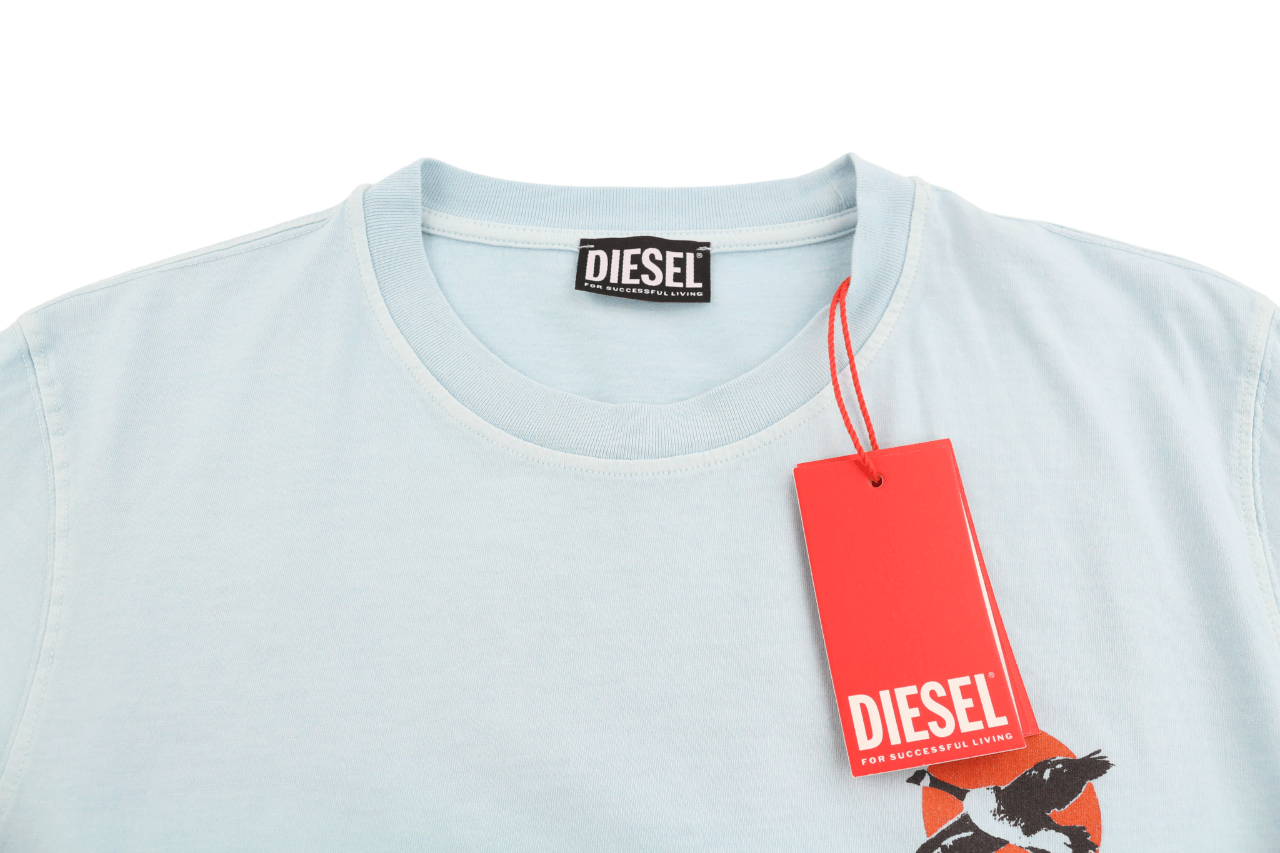 Diesel T-DIEGOR-C11 XL Crew Neck Tricot Blue T-Shirt 40306 Size US XL / EU 56 / 4 - 4 Thumbnail