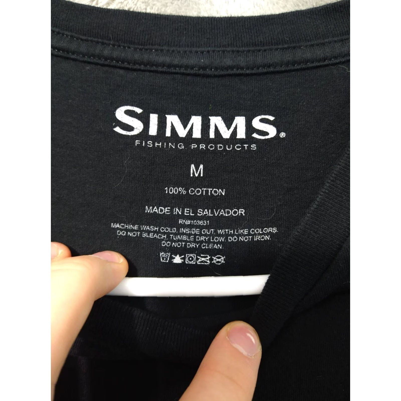 Vintage Simms Fishing Shirt Mens Medium Black Graphic Print Short Sleeve Outdoors Size US M / EU 48-50 / 2 - 5 Thumbnail