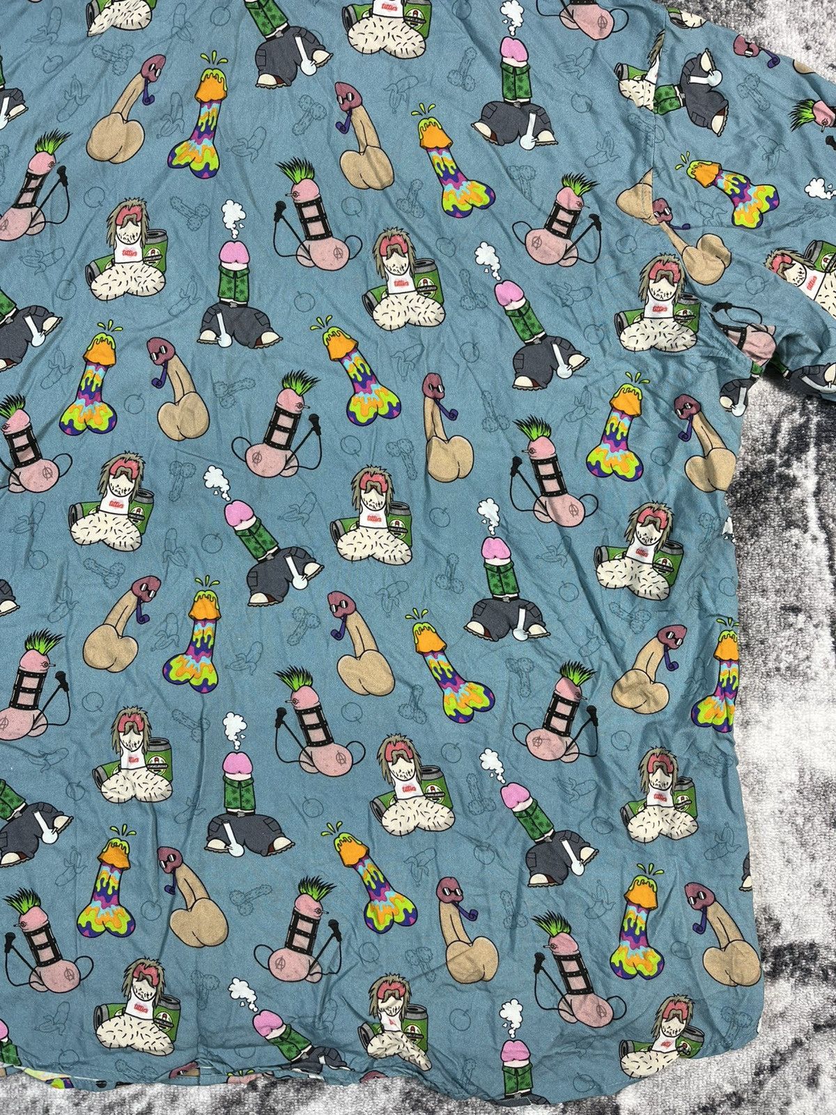 Other Y2K Crazy Graphic Shirt Meme Print Rare Size US XXL / EU 58 / 5 - 10 Thumbnail