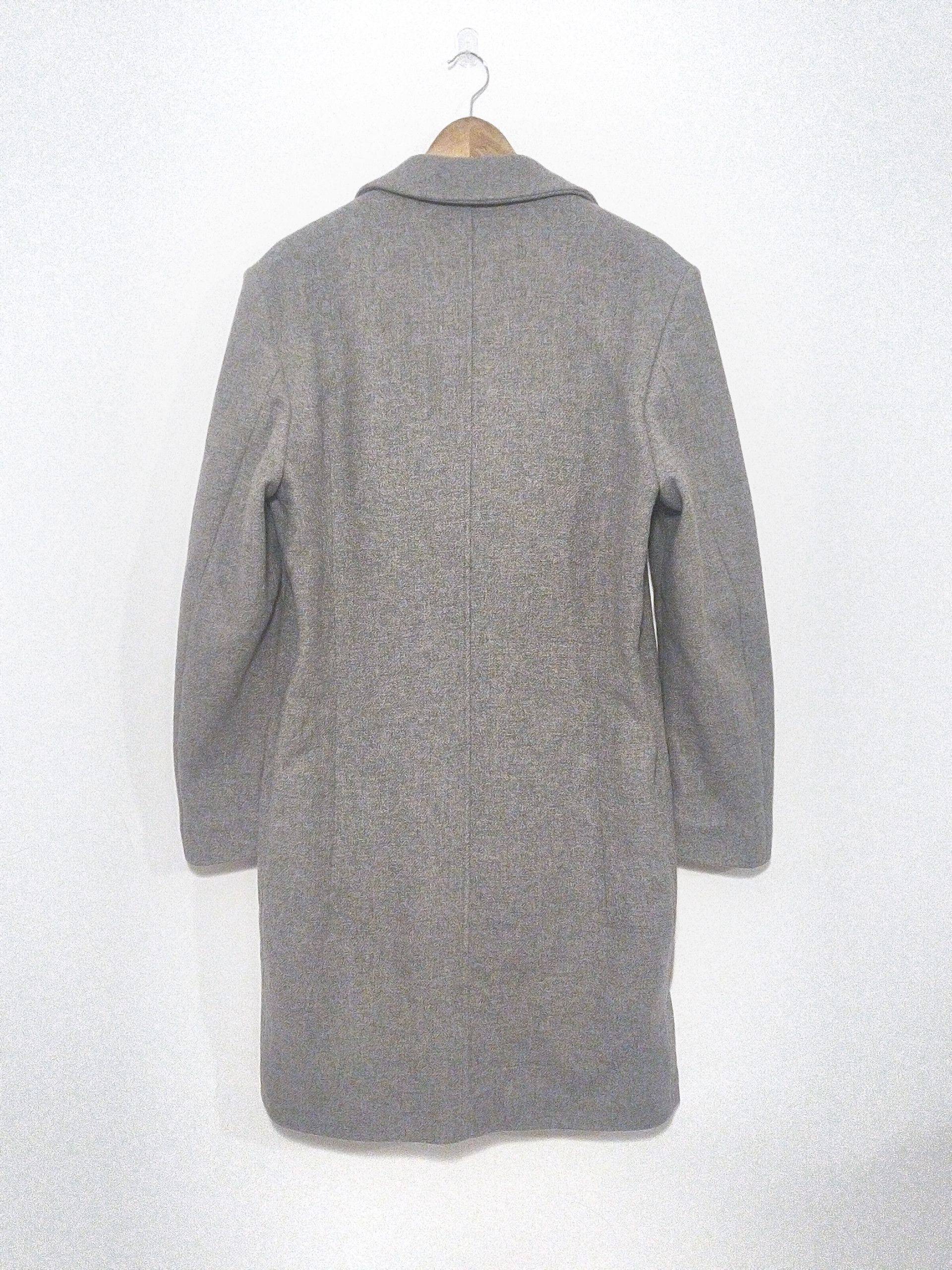 SALLE PRIVEE Salle Privée Tailored Wool Overcoat Light Grey Size US M / EU 48-50 / 2 - 7 Thumbnail