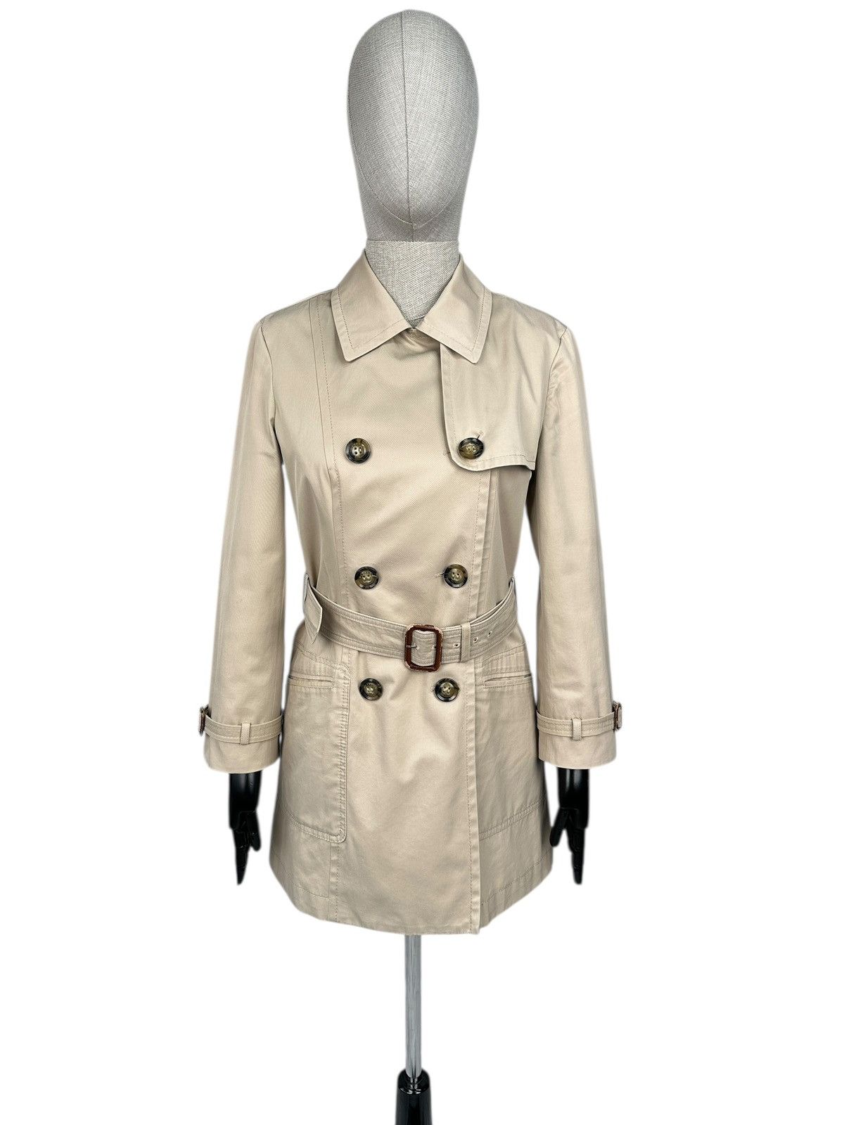 Weekend Max Mara Weekend Max Mara Double-Breasted Beige Trench Coat size 42 Size M / US 6-8 / IT 42-44 - 1 Thumbnail