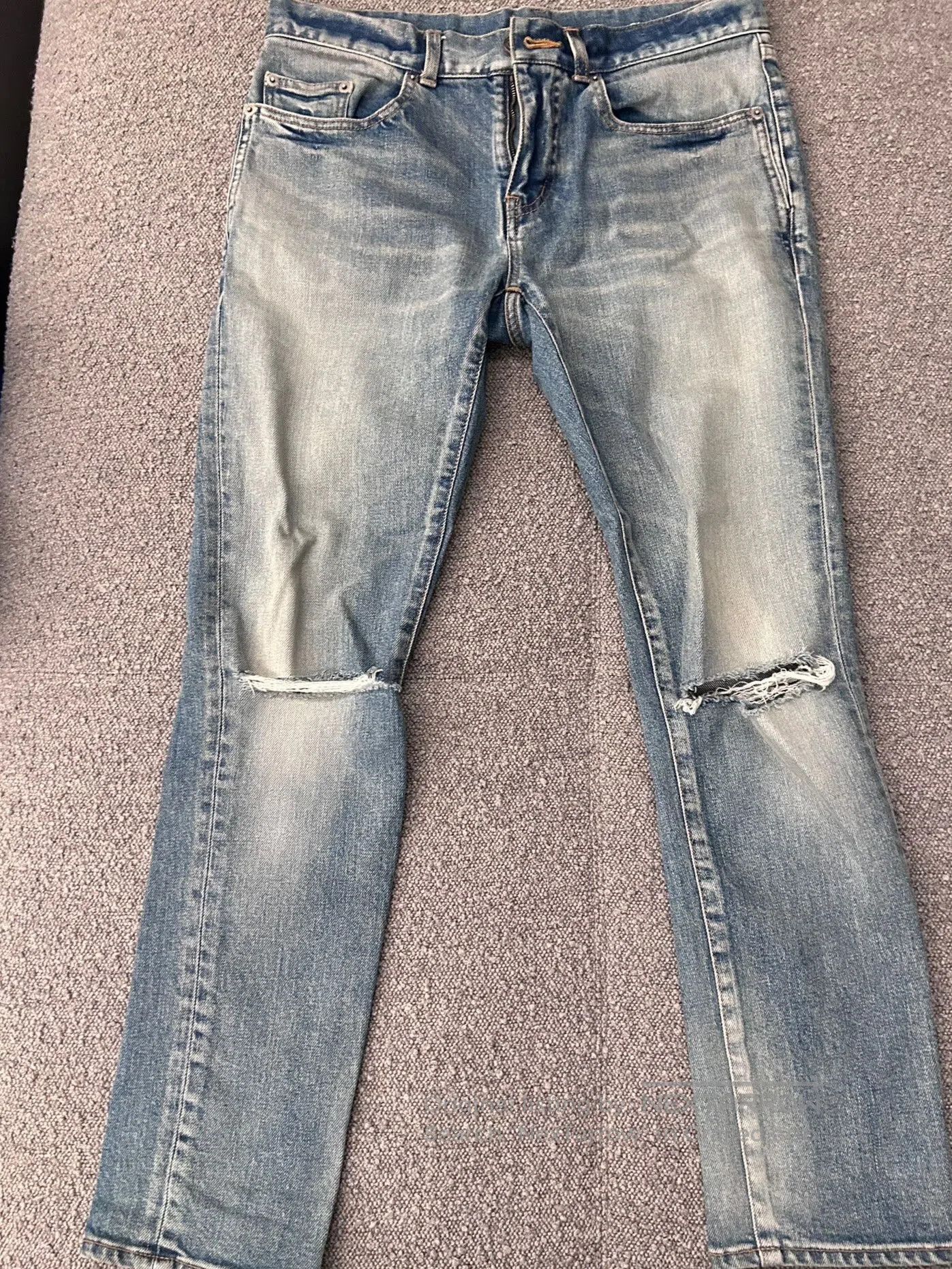 Saint Laurent Paris Saint Laurent Straight Leg Denim Pants. Size US 30 / EU 46 - 1 Thumbnail