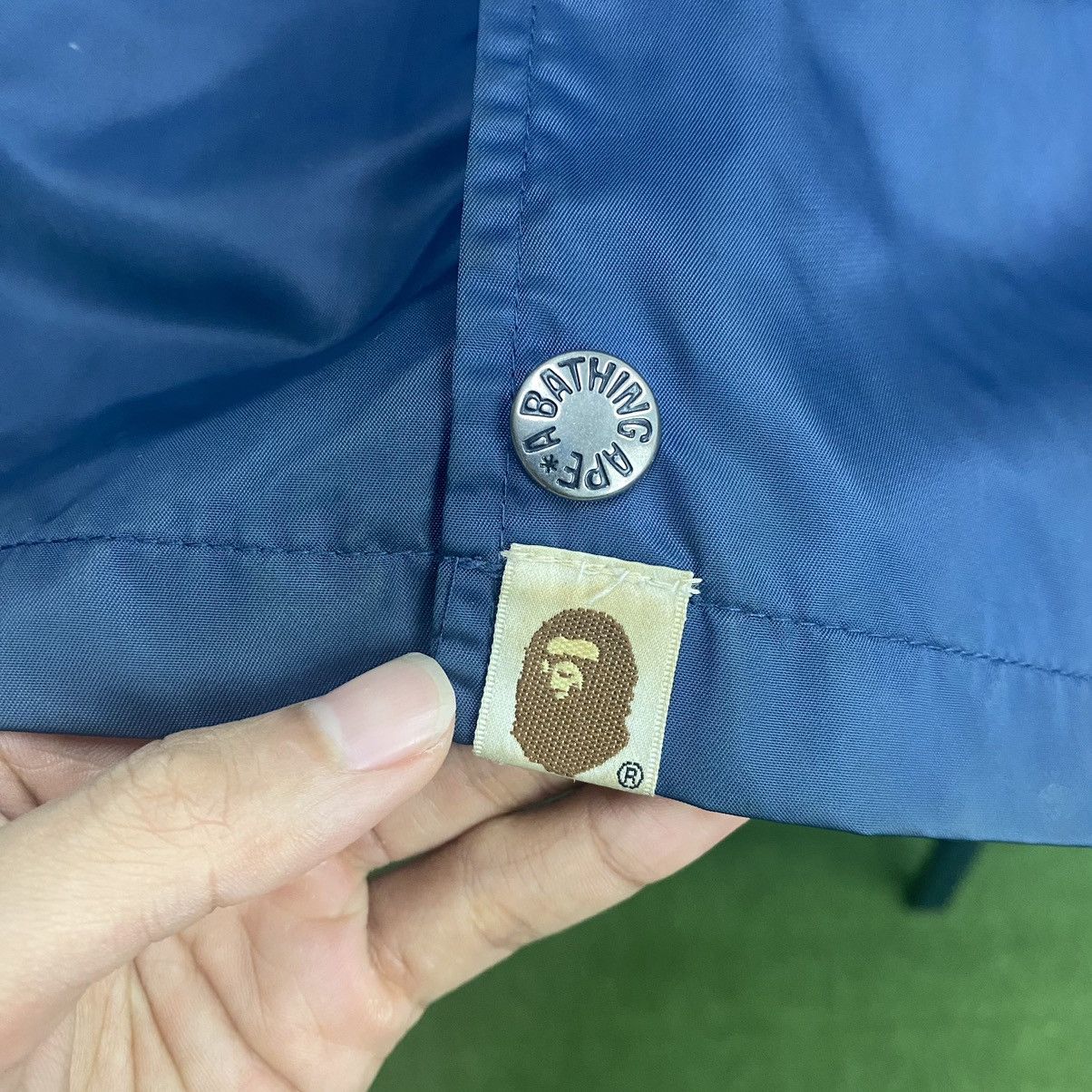 Bape A Bathing Ape Navy Blue 93 Logo Coack Jacket, size large Size US L / EU 52-54 / 3 - 12 Thumbnail